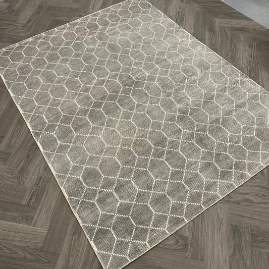 Brinker Carpets Laatz Grey Vloerkleed - 240x340cm