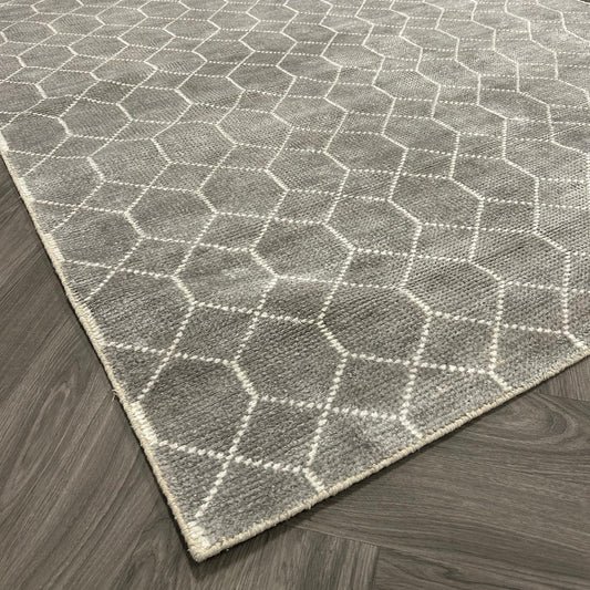 Brinker Carpets Laatz Grey Vloerkleed - 240x340cm