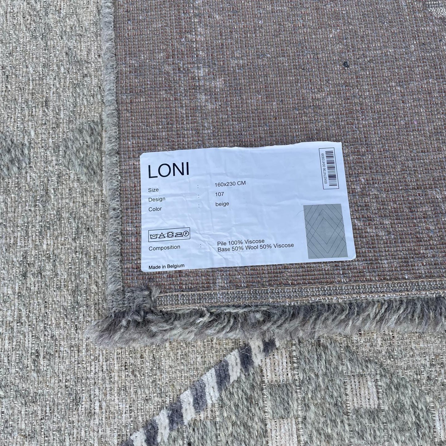 Brinker Carpets Loni 107 Beige Vloerkleed - 160x230cm