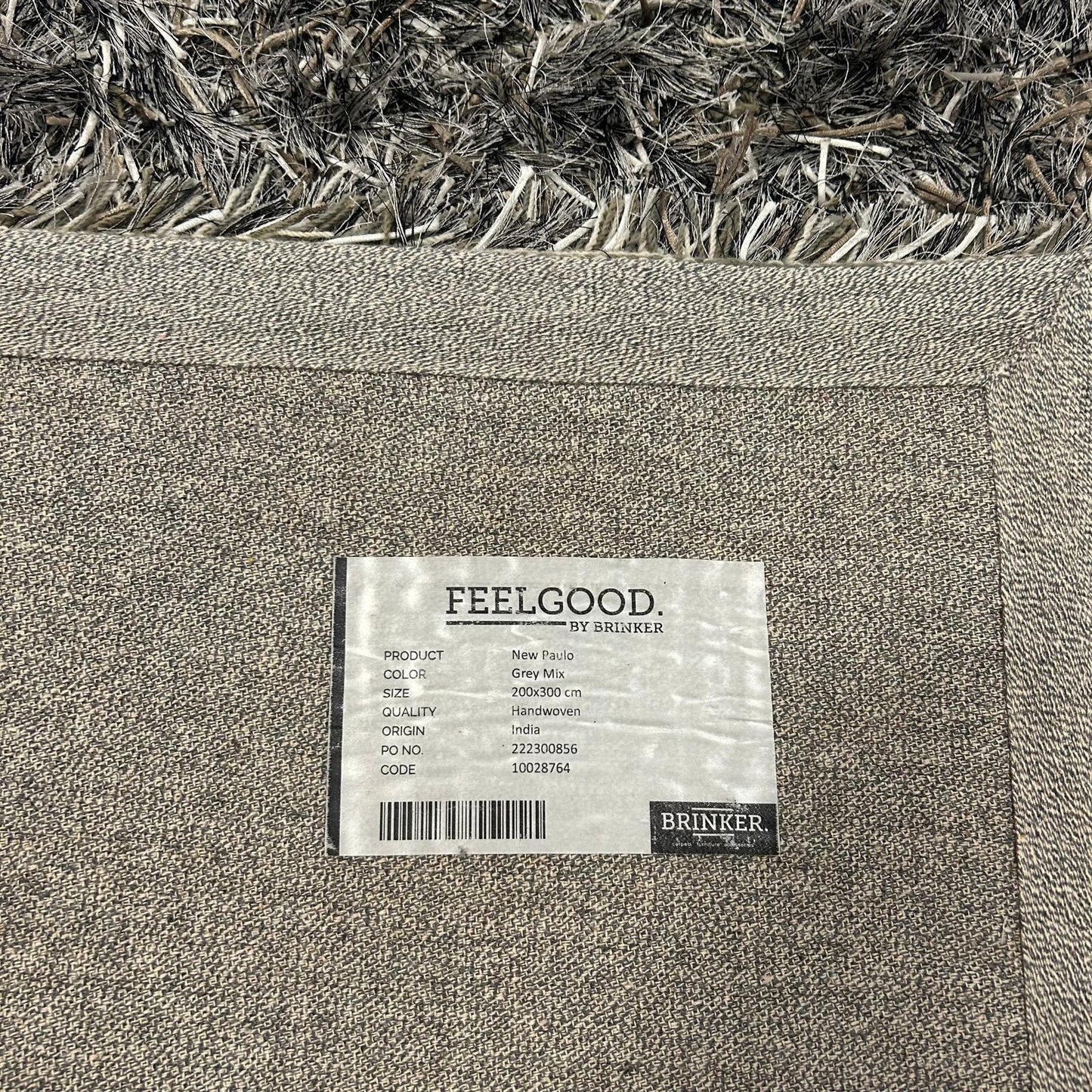 Brinker Carpets New Paulo Grey Mix Vloerkleed - 200x300cm
