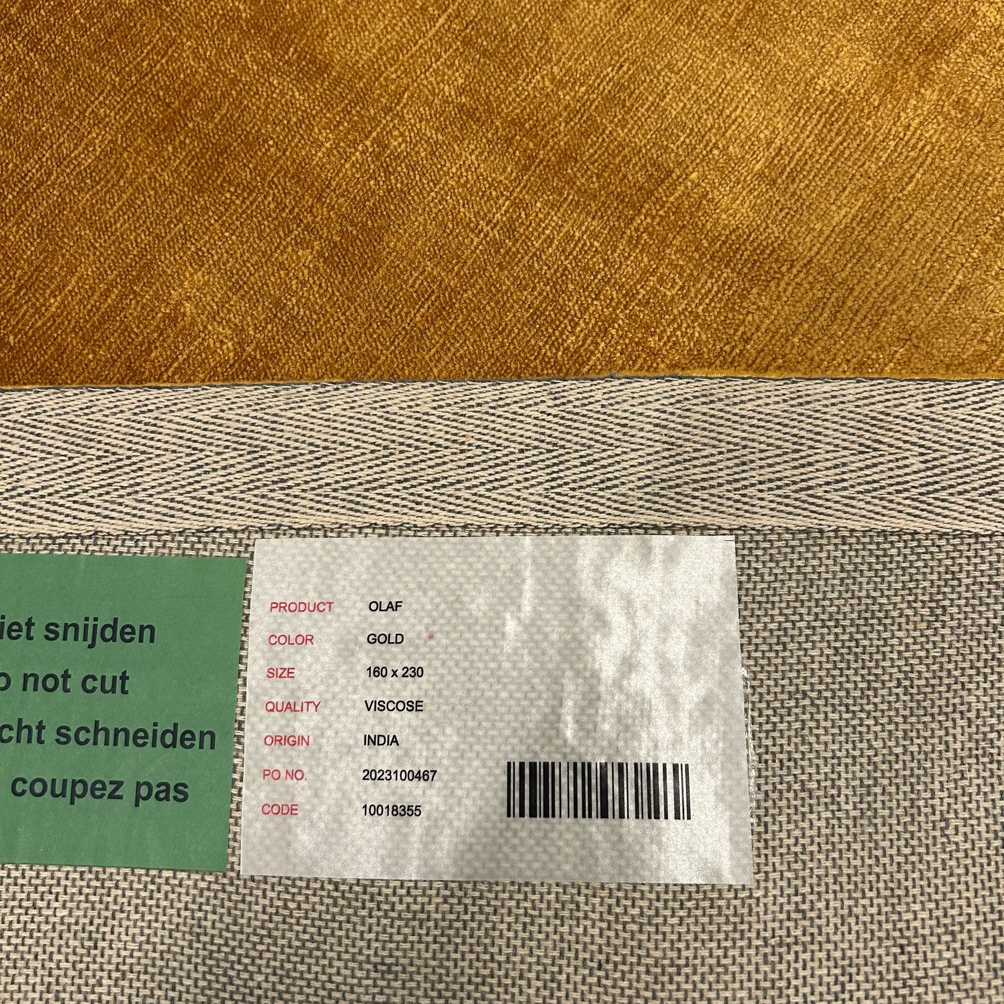 Brinker Carpets Olaf Gold Vloerkleed - 160x230cm