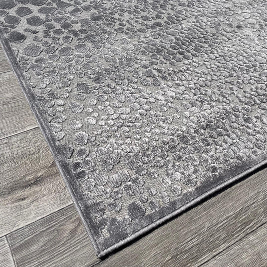 Brinker Carpets Onyx Dessin 880 Grey Silver Vloerkleed - 160x230cm