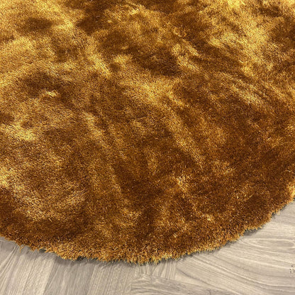 Brinker Carpets Puglia Gold Brown Mix Rond Vloerkleed - 200x200cm