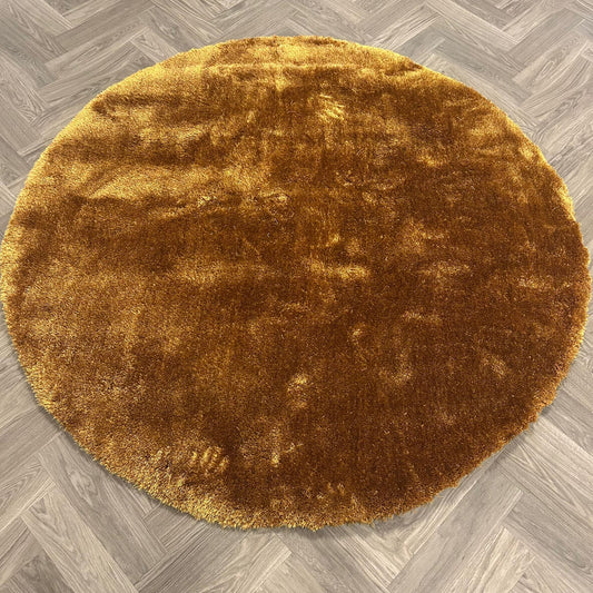 Brinker Carpets Puglia Gold Brown Mix Rond Vloerkleed - 200x200cm