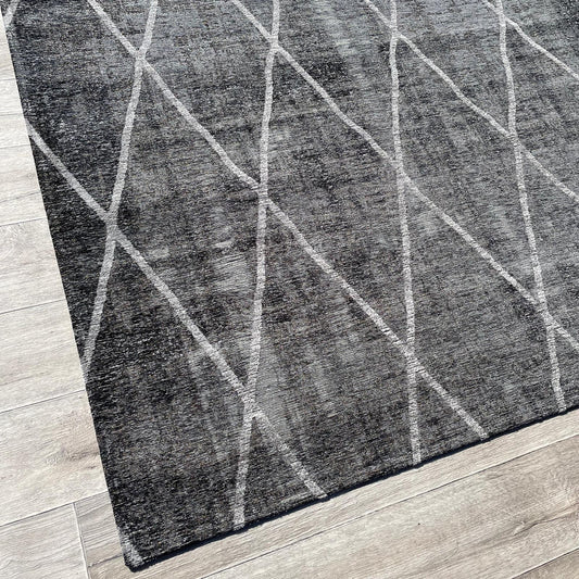 Brinker Carpets Retro Collection Cross Anthracite Vloerkleed - 170x230cm