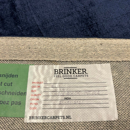 Brinker Carpets Single Back Cut Pile Blue Vloerkleed - 200x300cm