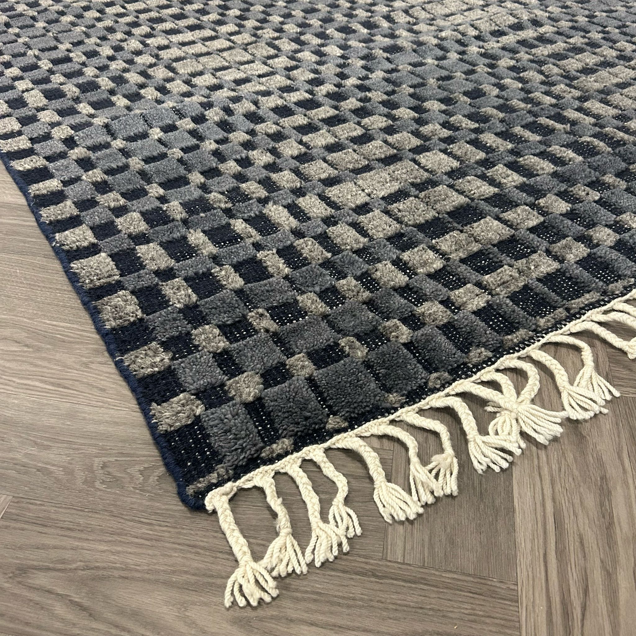 Brinker Carpets Square Navy Wool Vloerkleed - 160x250cm