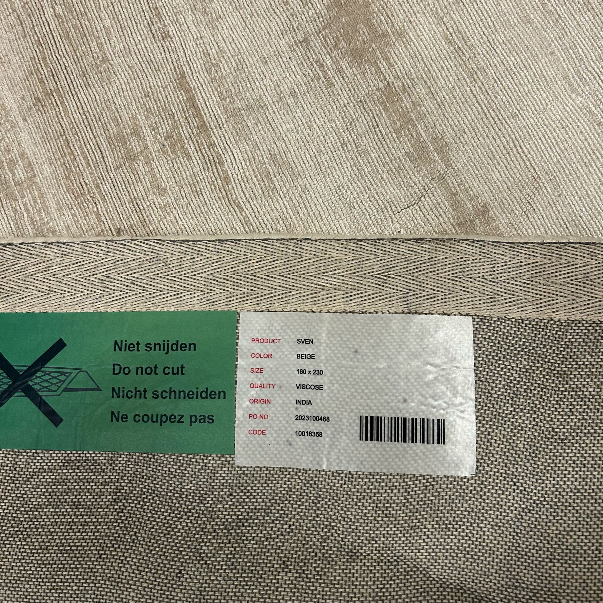 Brinker Carpets Sven Beige Vloerkleed - 160x230cm
