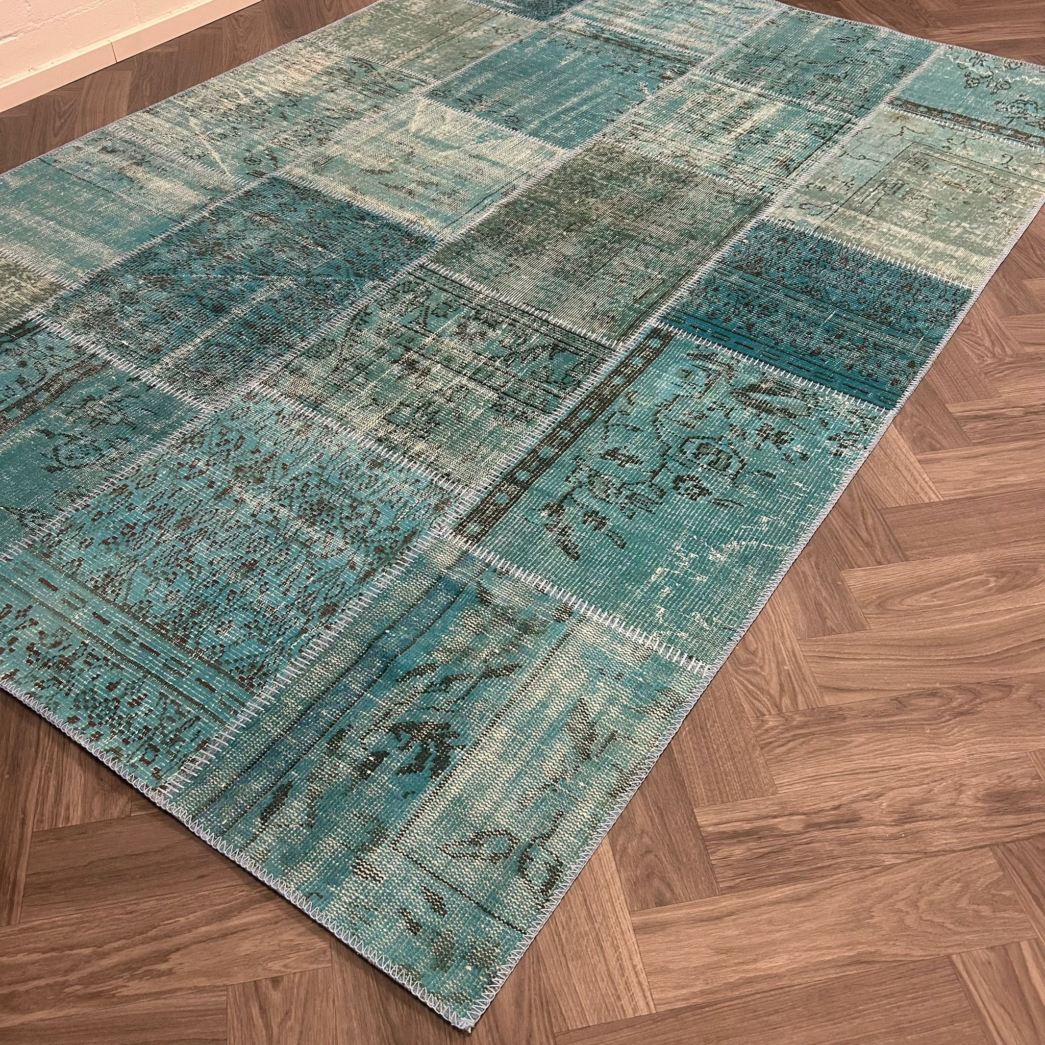 Brinker Carpets Vintage  Turquoise Vloerkleed - 200x300cm