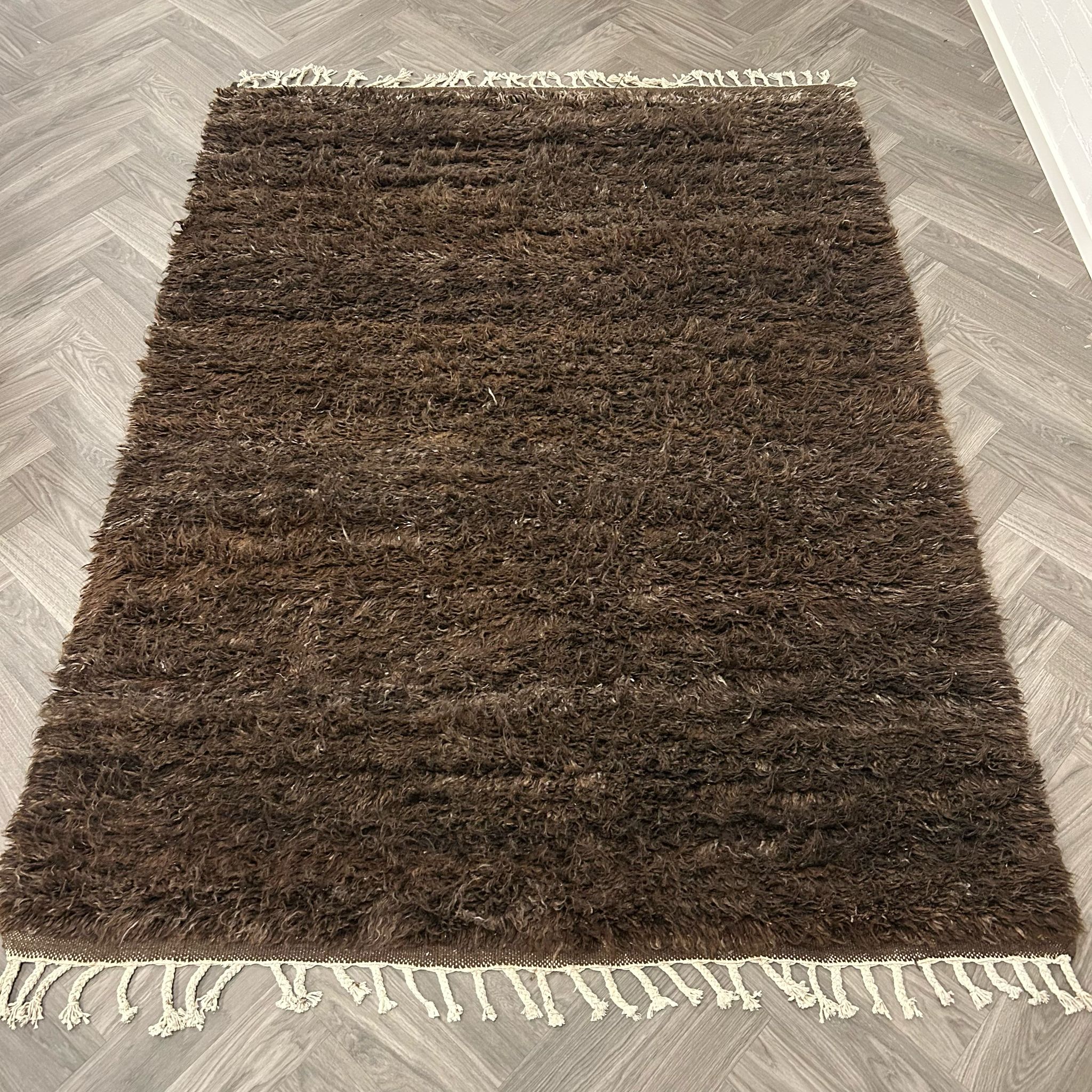 Brinker Afghano Brown Vloerkleed - 200x300cm - QF Living