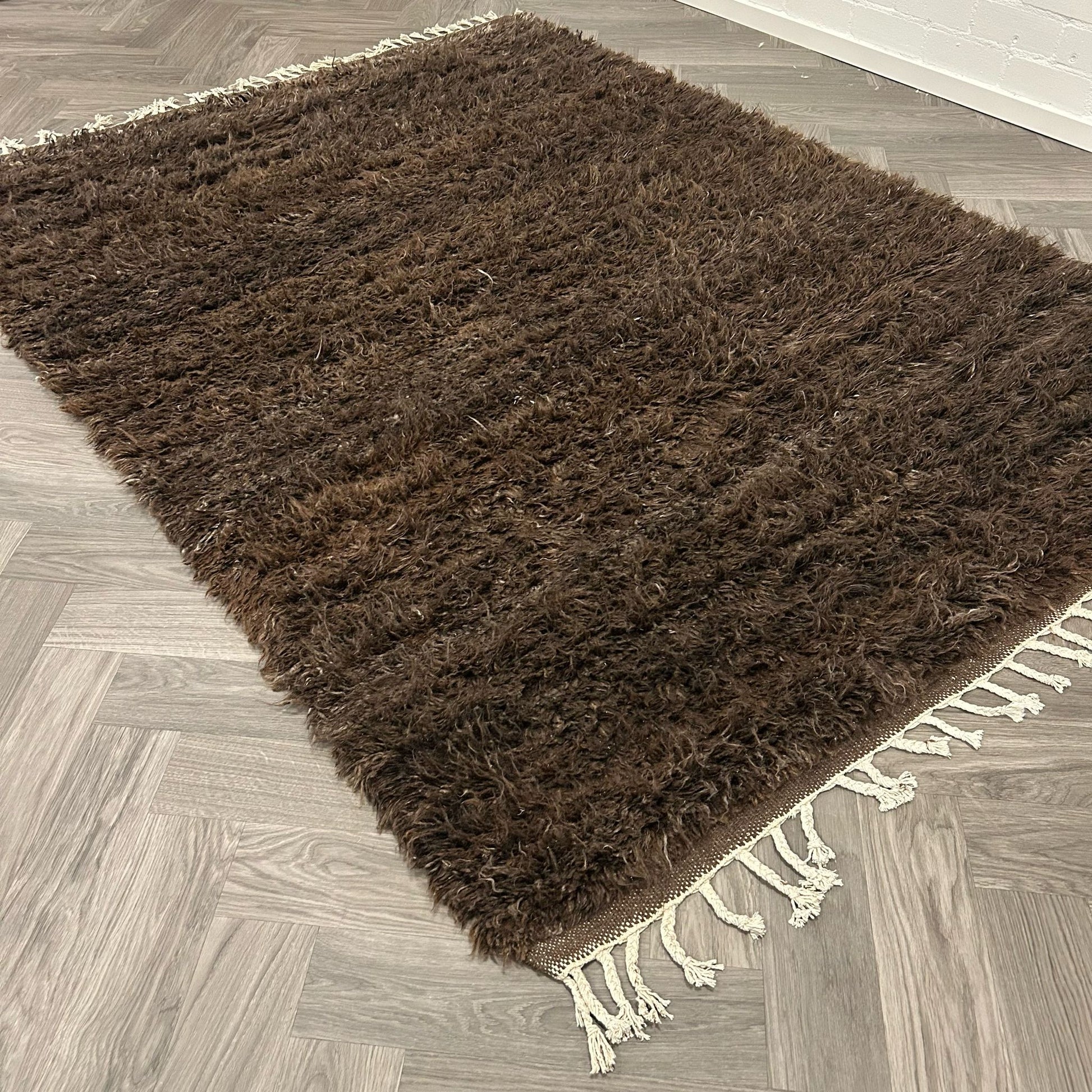 Brinker Afghano Brown Vloerkleed - 200x300cm - QF Living