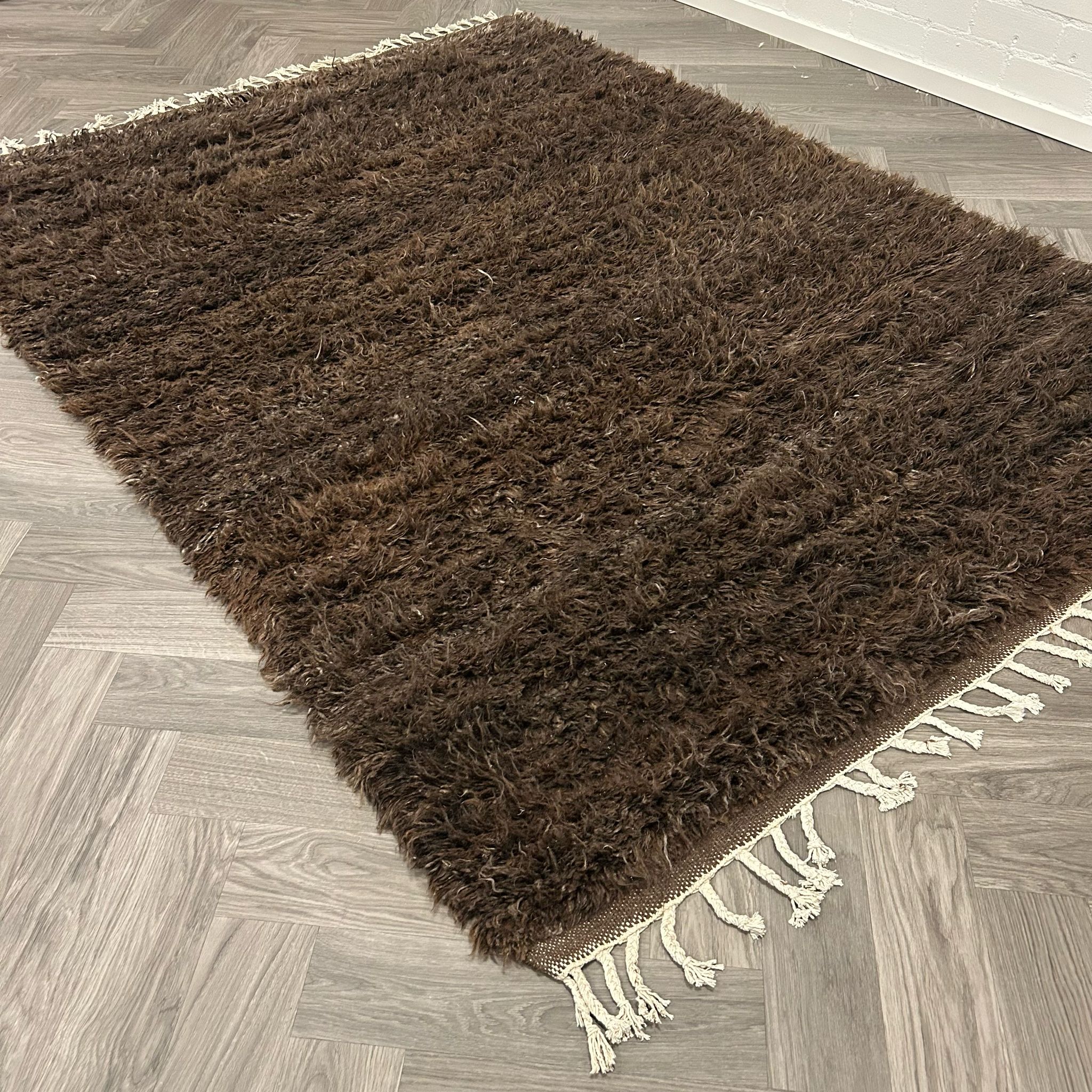 Brinker Afghano Brown Vloerkleed - 200x300cm - QF Living