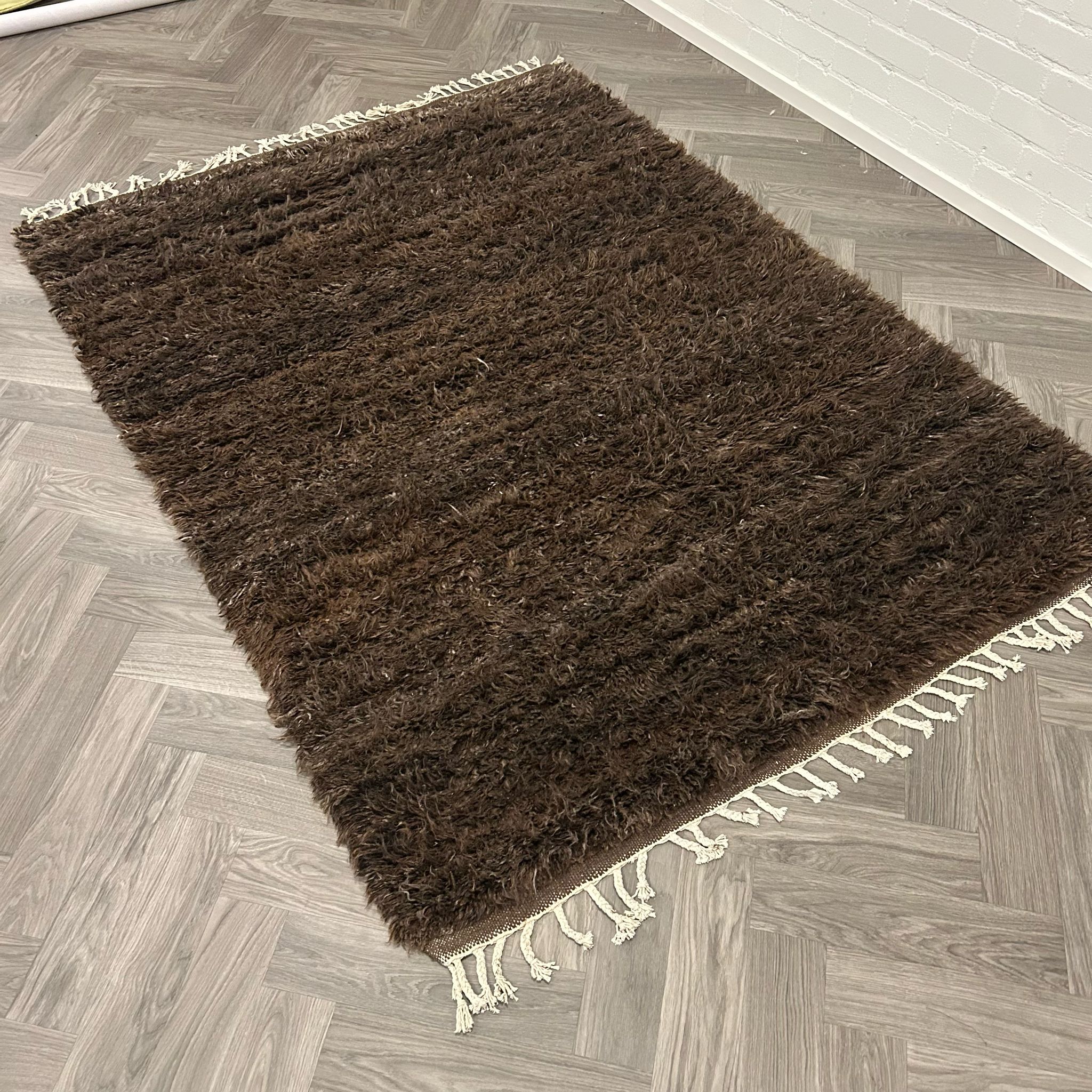 Brinker Afghano Brown Vloerkleed - 200x300cm - QF Living