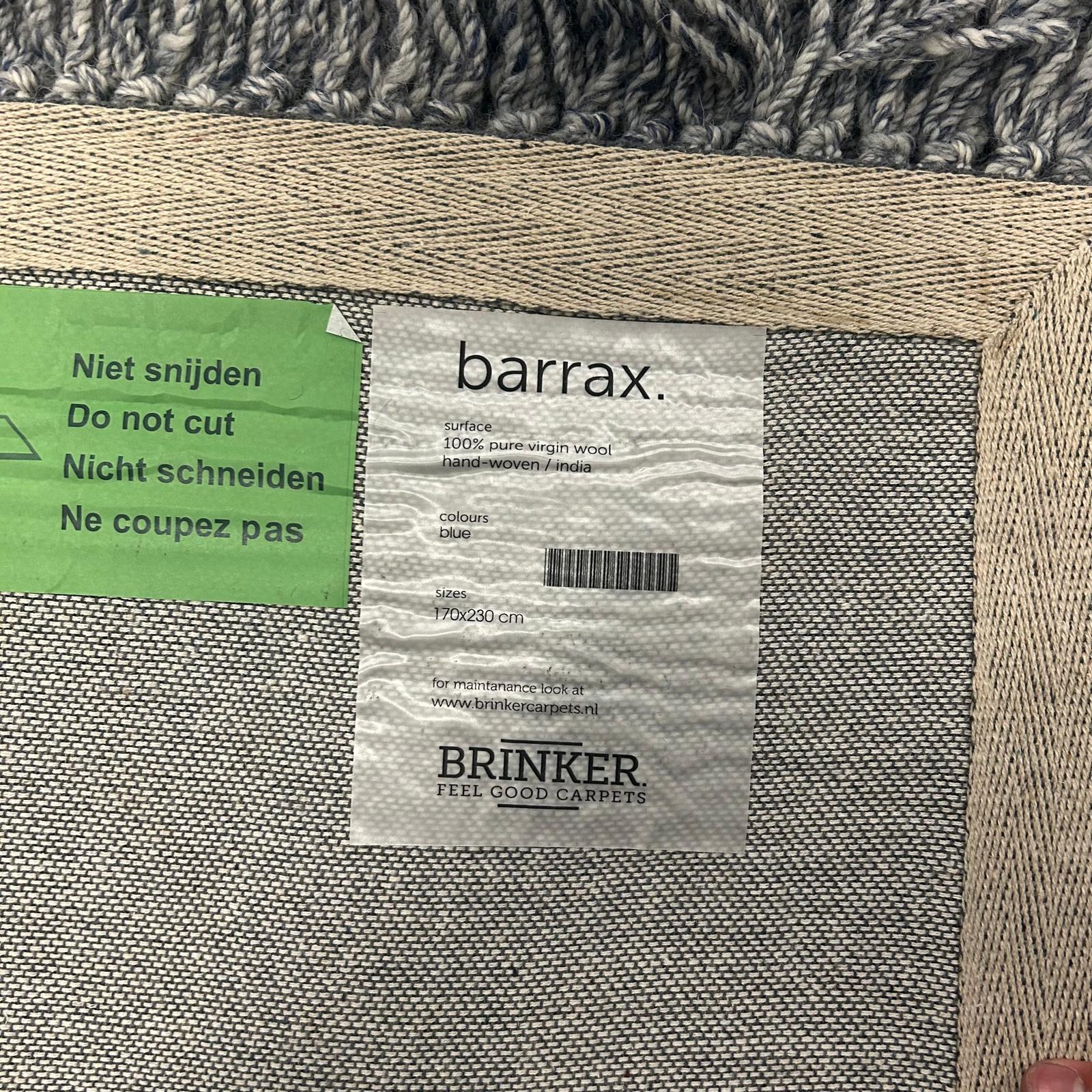 Brinker Barrax Blue Vloerkleed - 170x230cm - QF Living