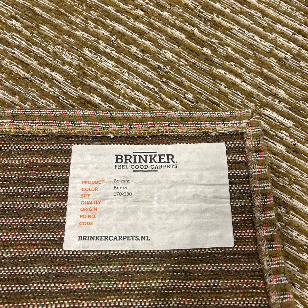 Brinker Bolzano Bronze Vloerkleed - 170x230cm - QF Living