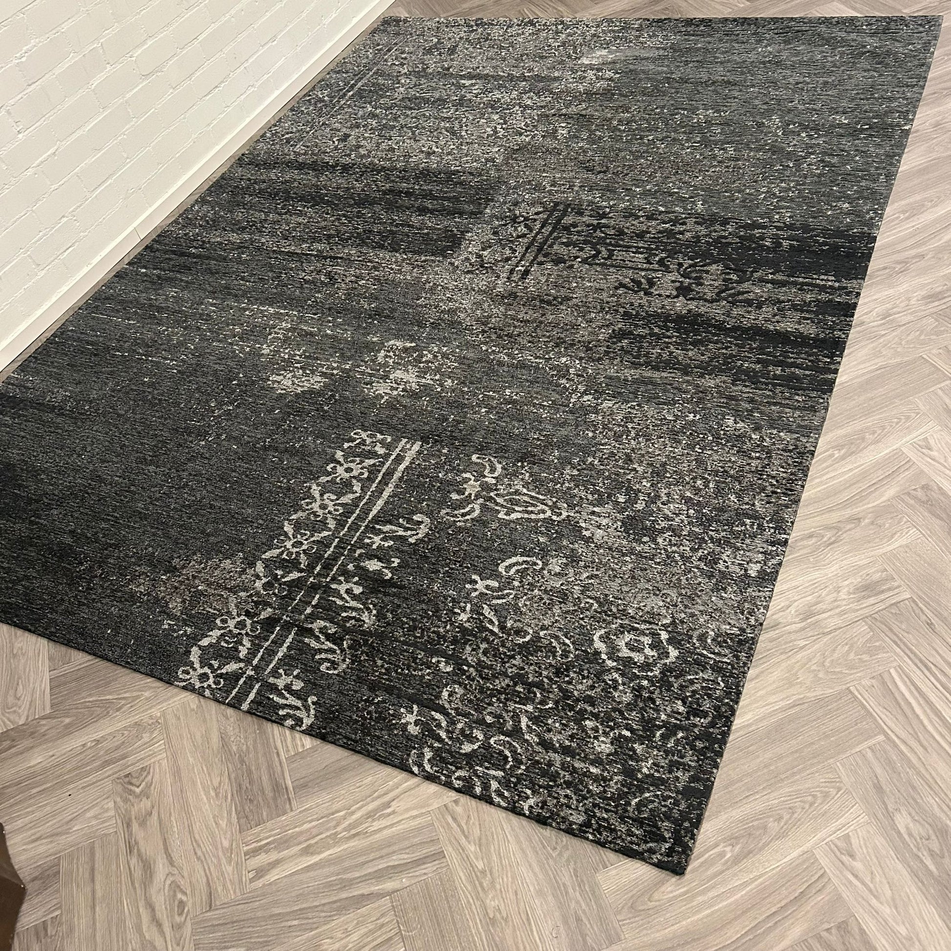 Brinker Bria Black Vloerkleed - 170x230cm - QF Living