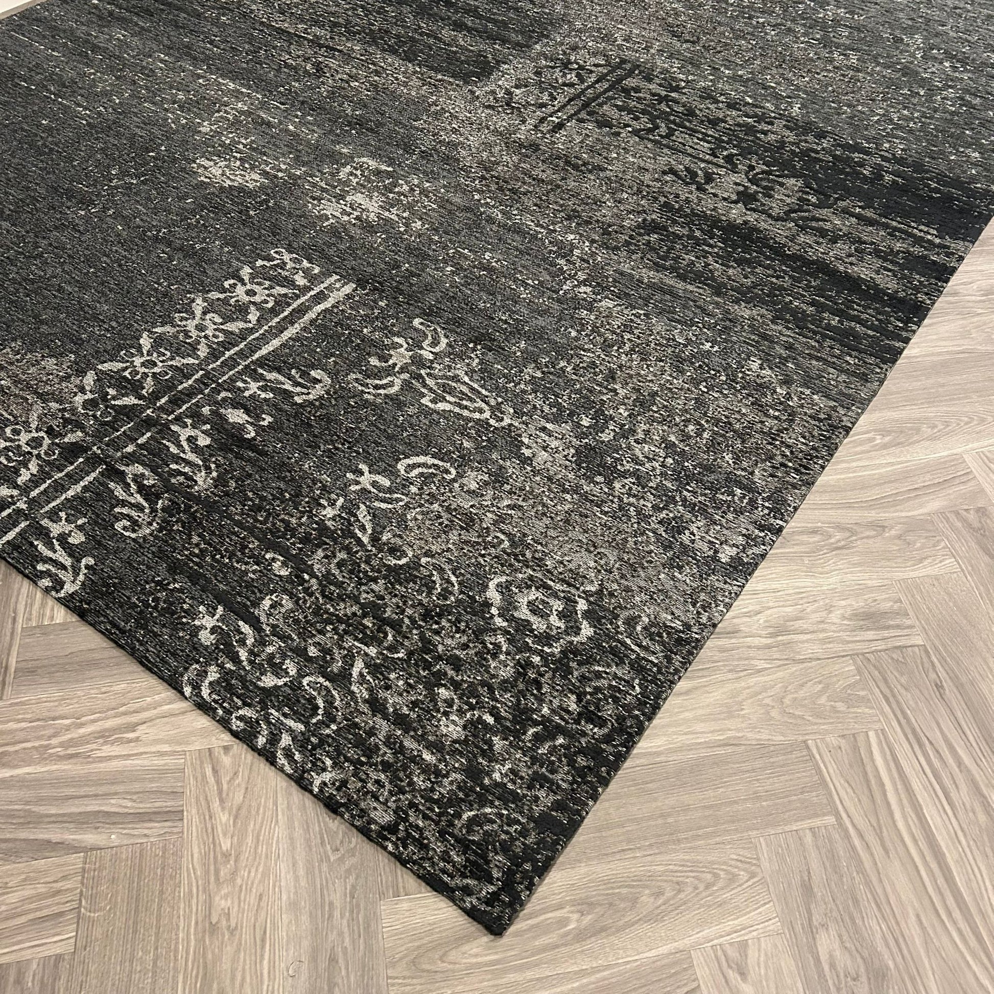 Brinker Bria Black Vloerkleed - 170x230cm - QF Living