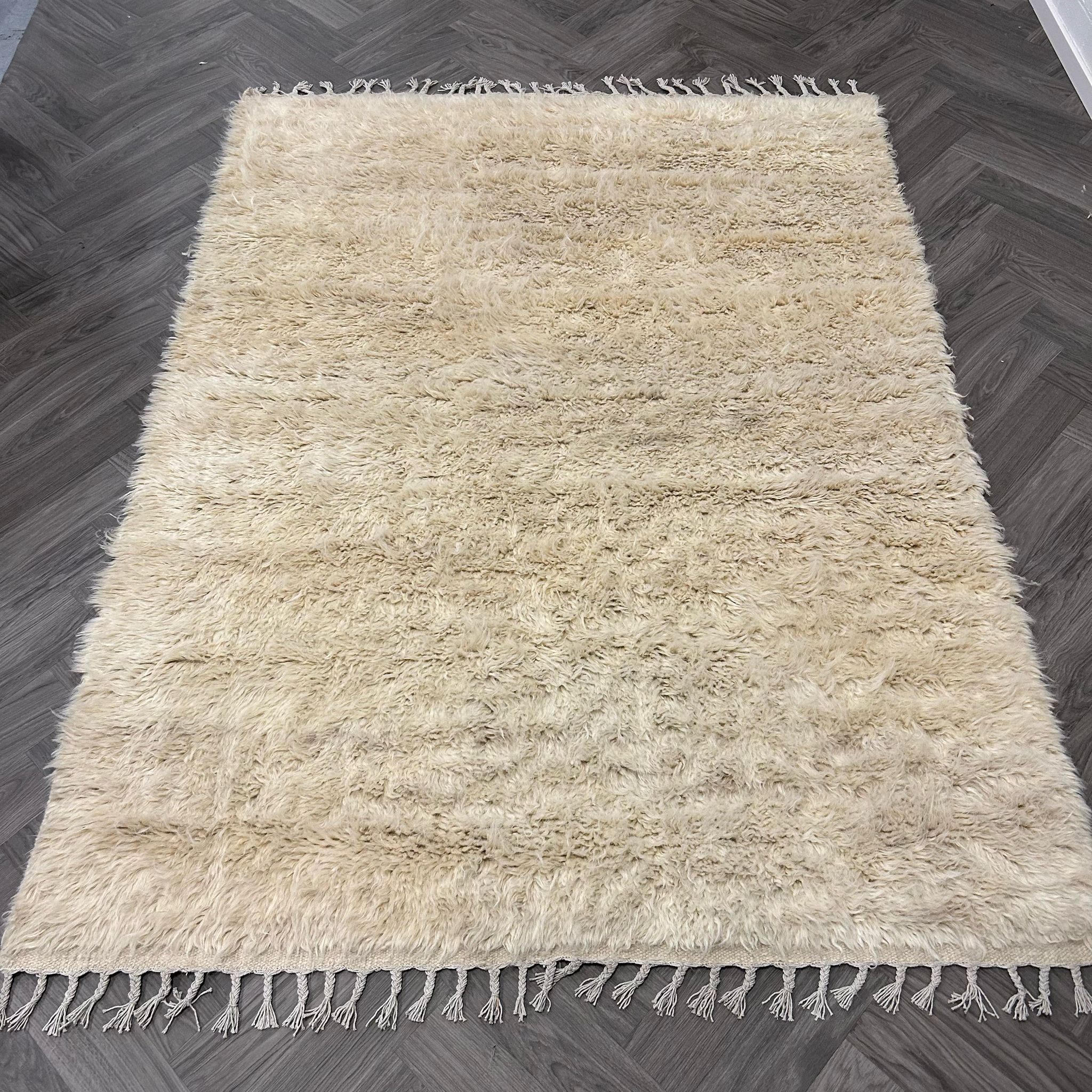 Brinker Carpets Afghano White Natural Vloerkleed - 200x300cm - Vloerkleden Koning