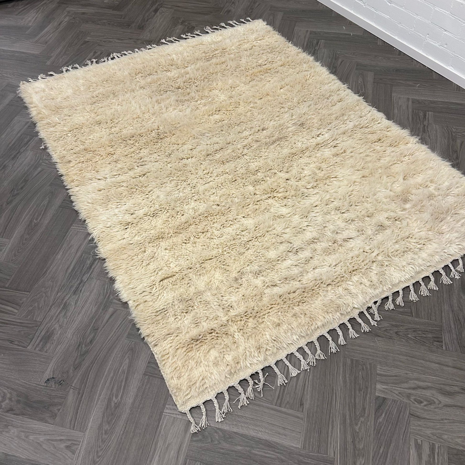 Brinker Carpets Afghano White Natural Vloerkleed - 200x300cm - Vloerkleden Koning