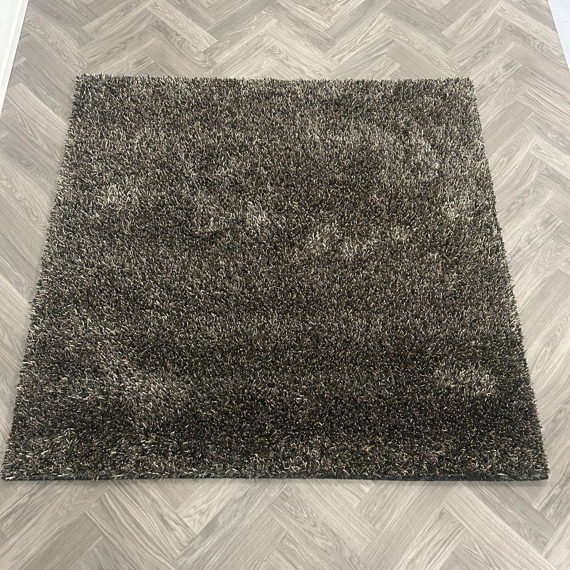 Brinker Carpets Comfort Black Brown Vloerkleed - 200x200cm - Vloerkleden Koning