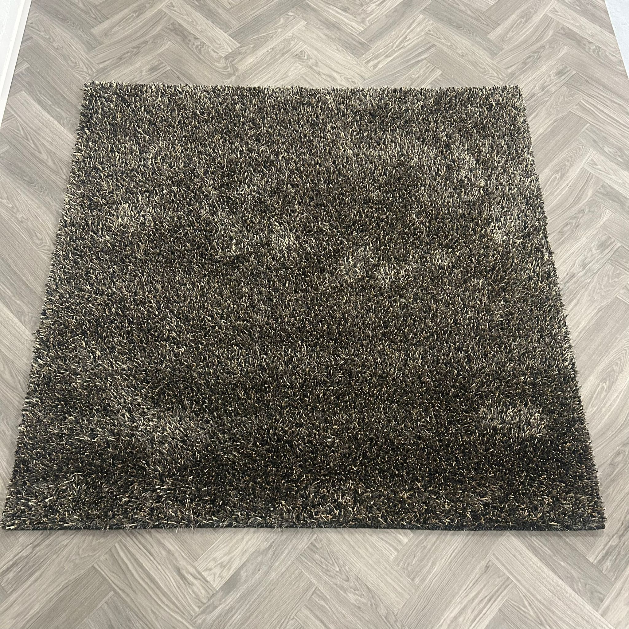 Brinker Carpets Comfort Black Brown Vloerkleed - 200x200cm - Vloerkleden Koning
