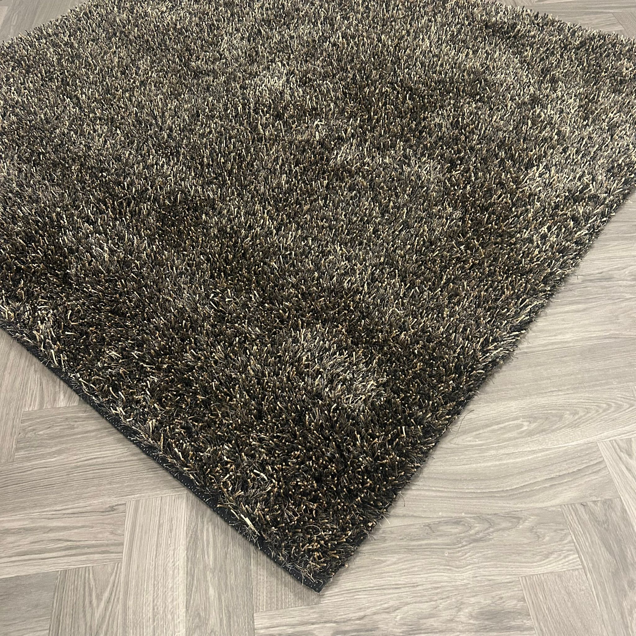 Brinker Carpets Comfort Black Brown Vloerkleed - 200x200cm - Vloerkleden Koning