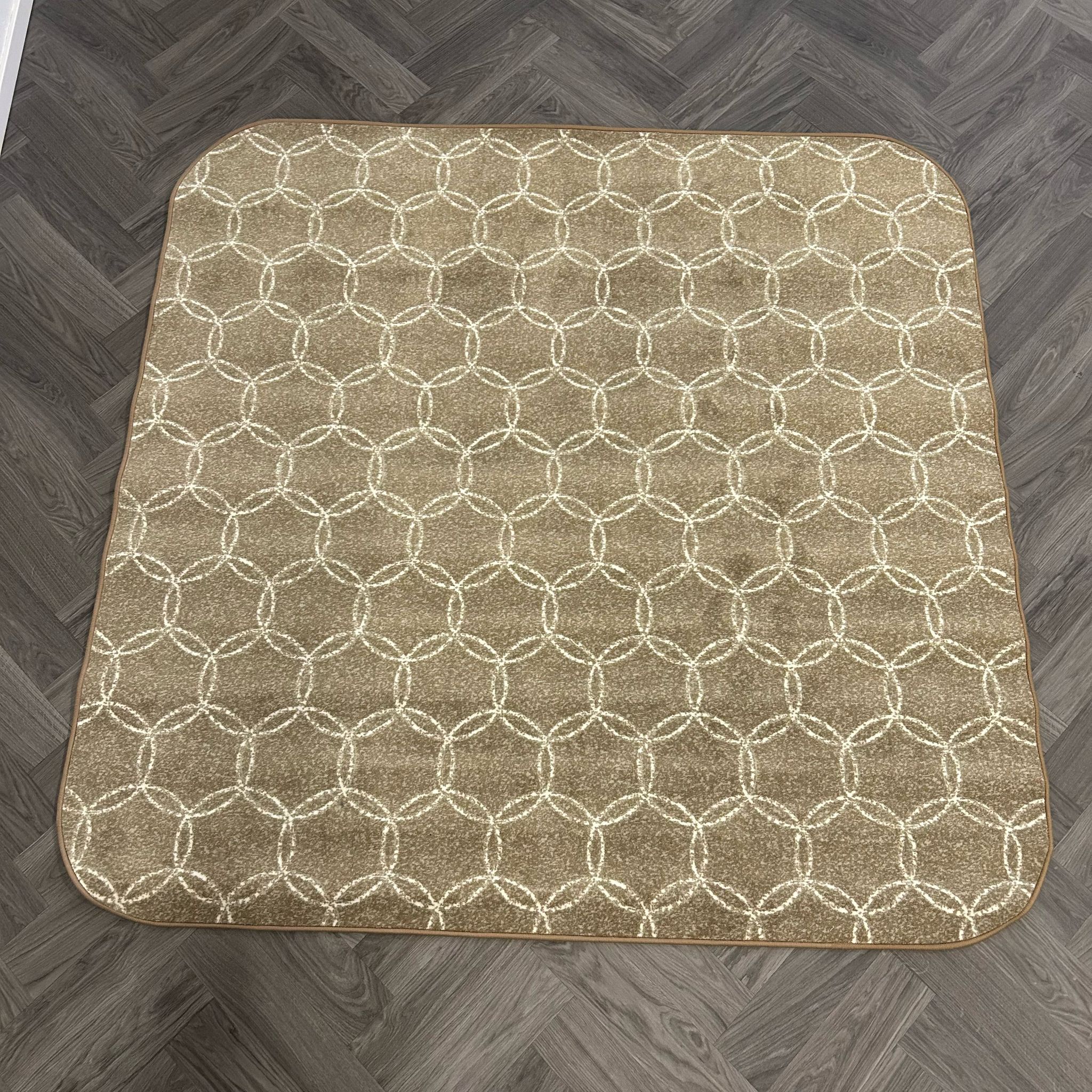 Brinker Carpets Connection Balanced Beige Vloerkleed - 195x195cm - Vloerkleden Koning