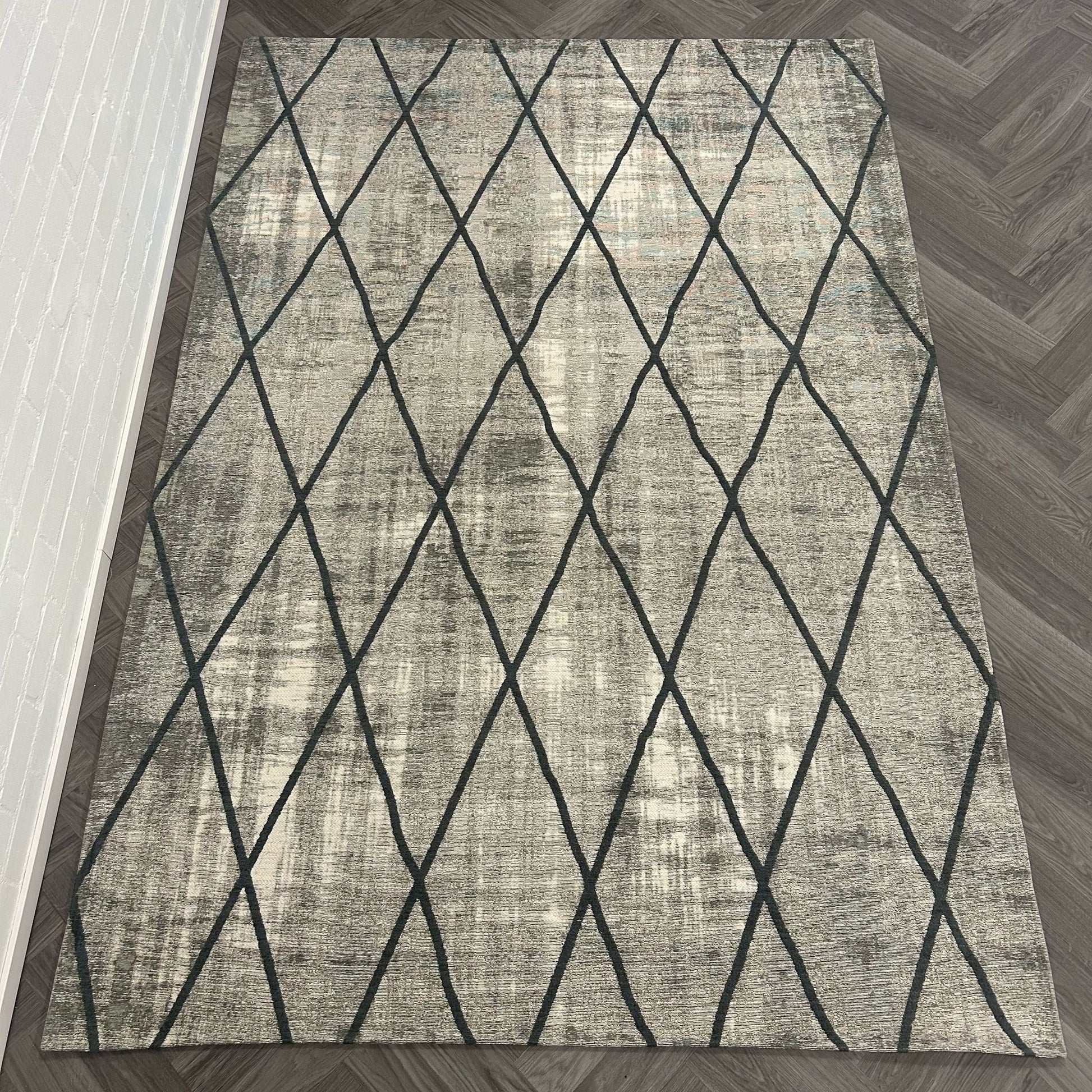 Brinker Carpets Cross Silver Grey Vloerkleed - 200x300cm - Vloerkleden Koning