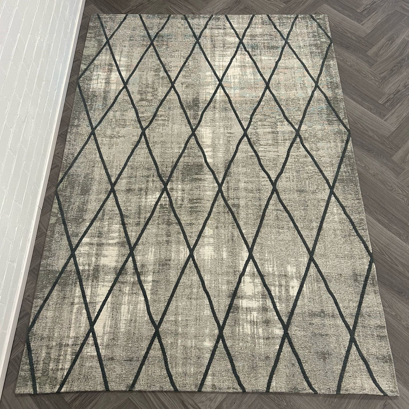 Brinker Carpets Cross Silver Grey Vloerkleed - 200x300cm