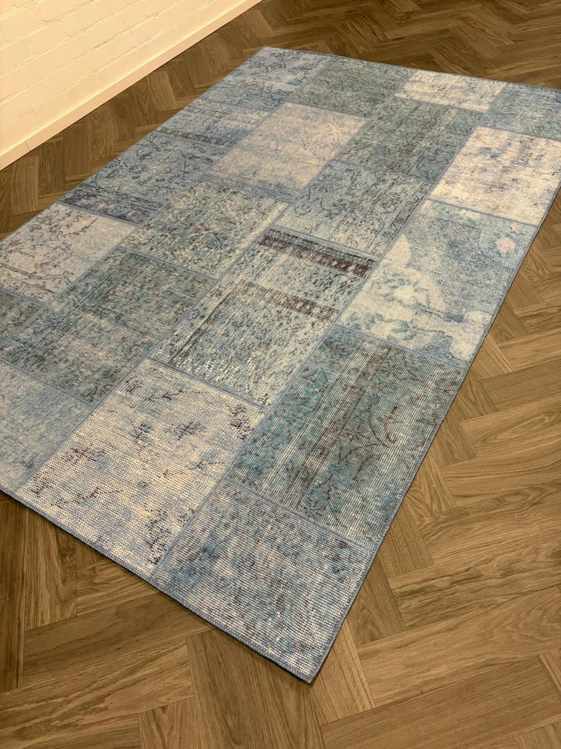 Brinker Carpets Estate Patchwork Blue - 190x290cm - aanzicht 1 - Vloerkleden Koning