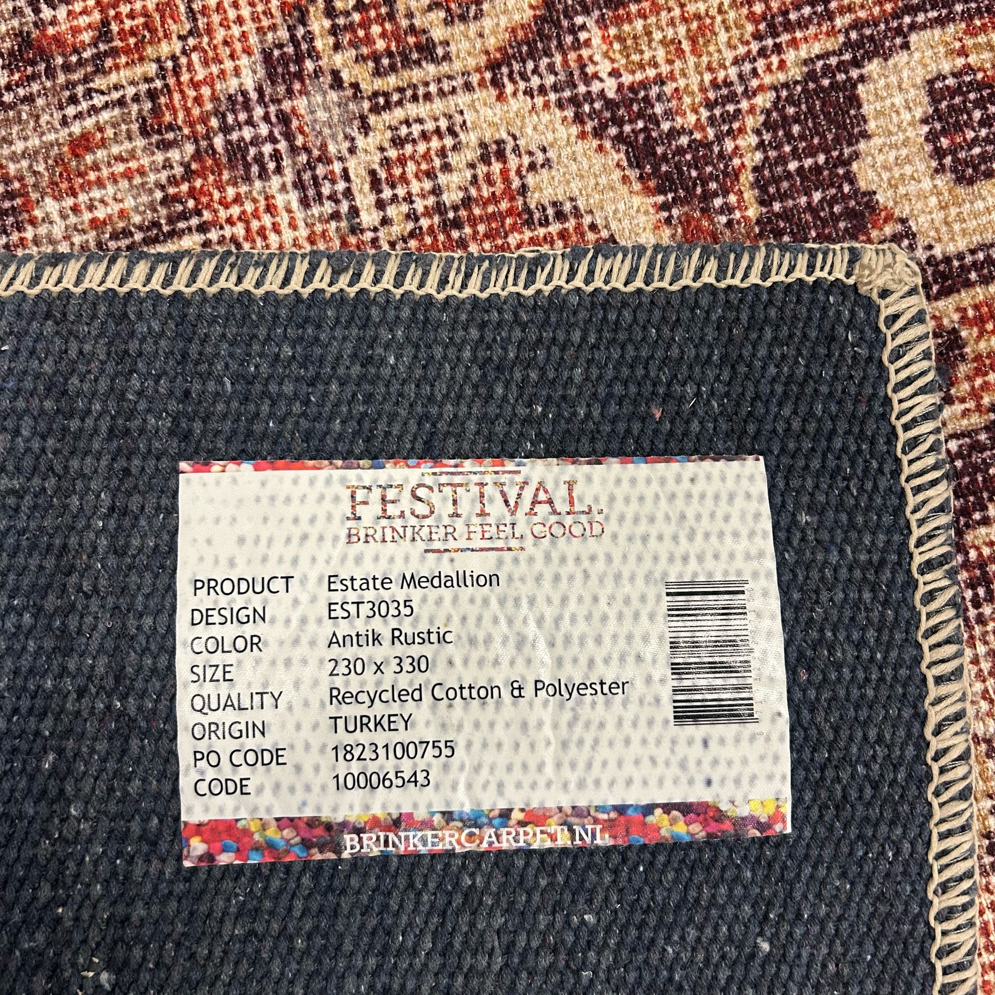 Brinker Carpets Estate Rustic Vloerkleed - 230x330cm - Vloerkleden Koning