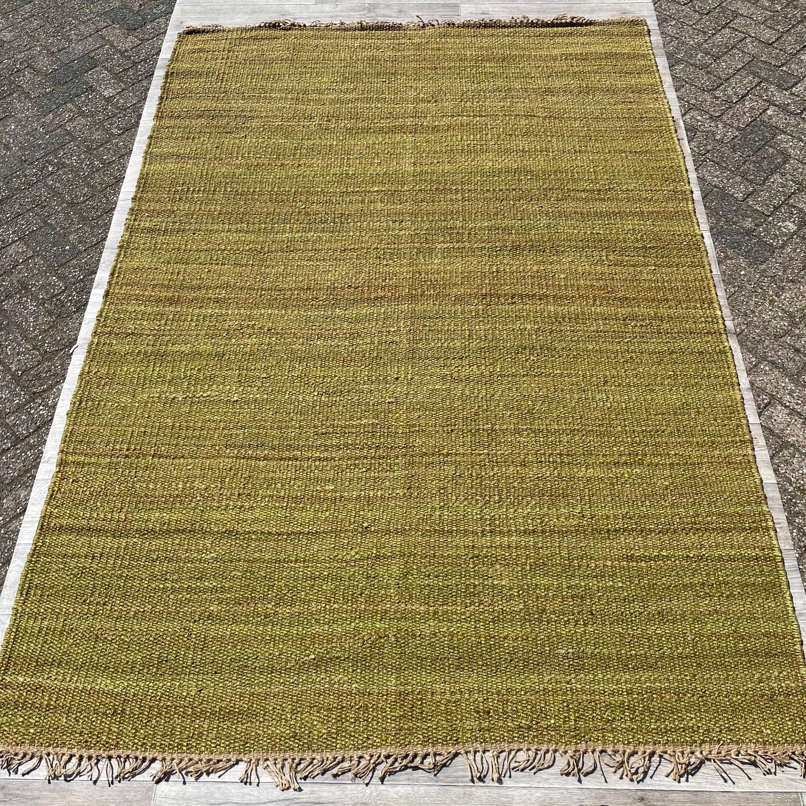 Brinker Carpets Festival Jute Slam Green Vloerkleed - 200x290cm - Vloerkleden Koning