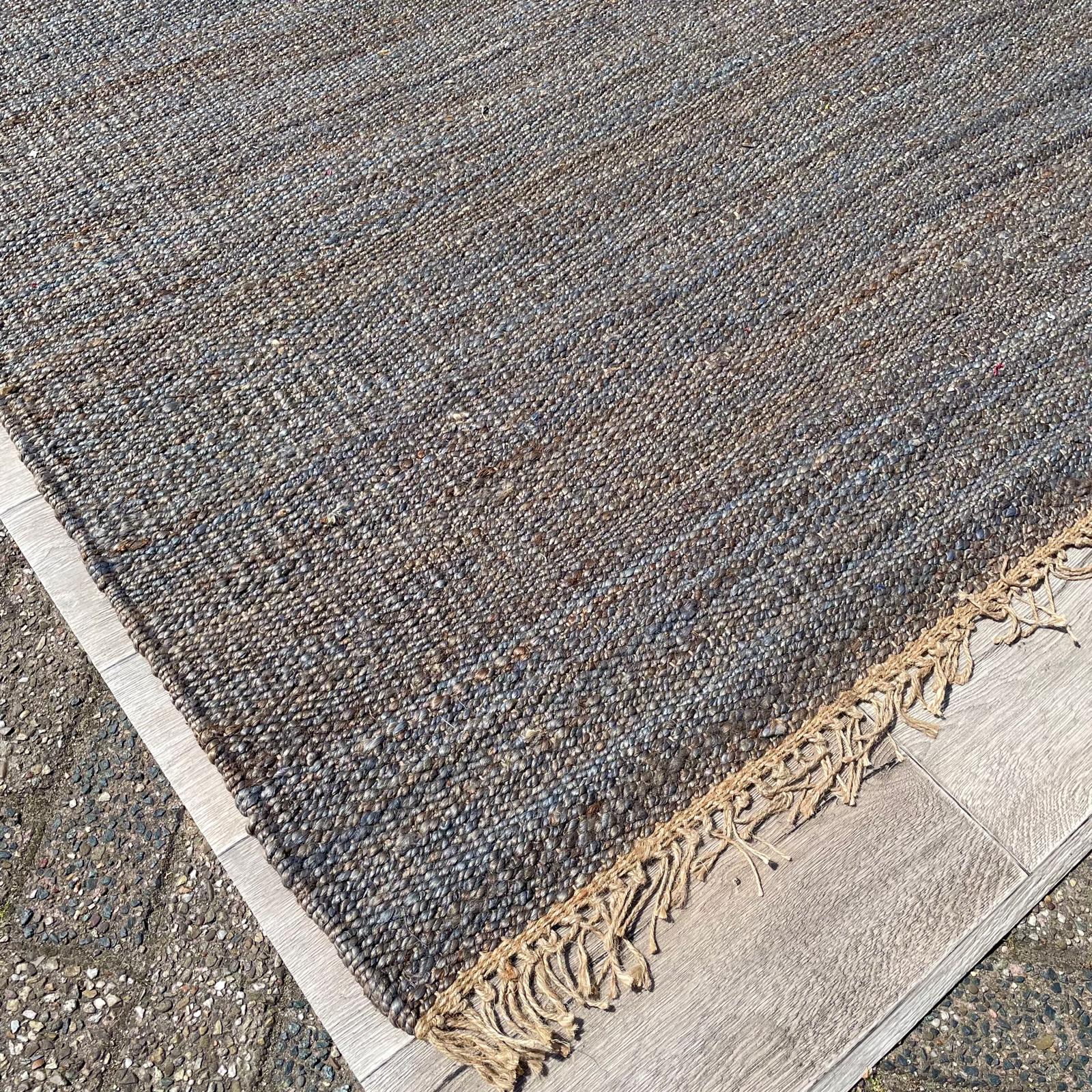 Brinker Carpets Festival Jute Slam Ink Blue Vloerkleed - 200x290cm - Vloerkleden Koning