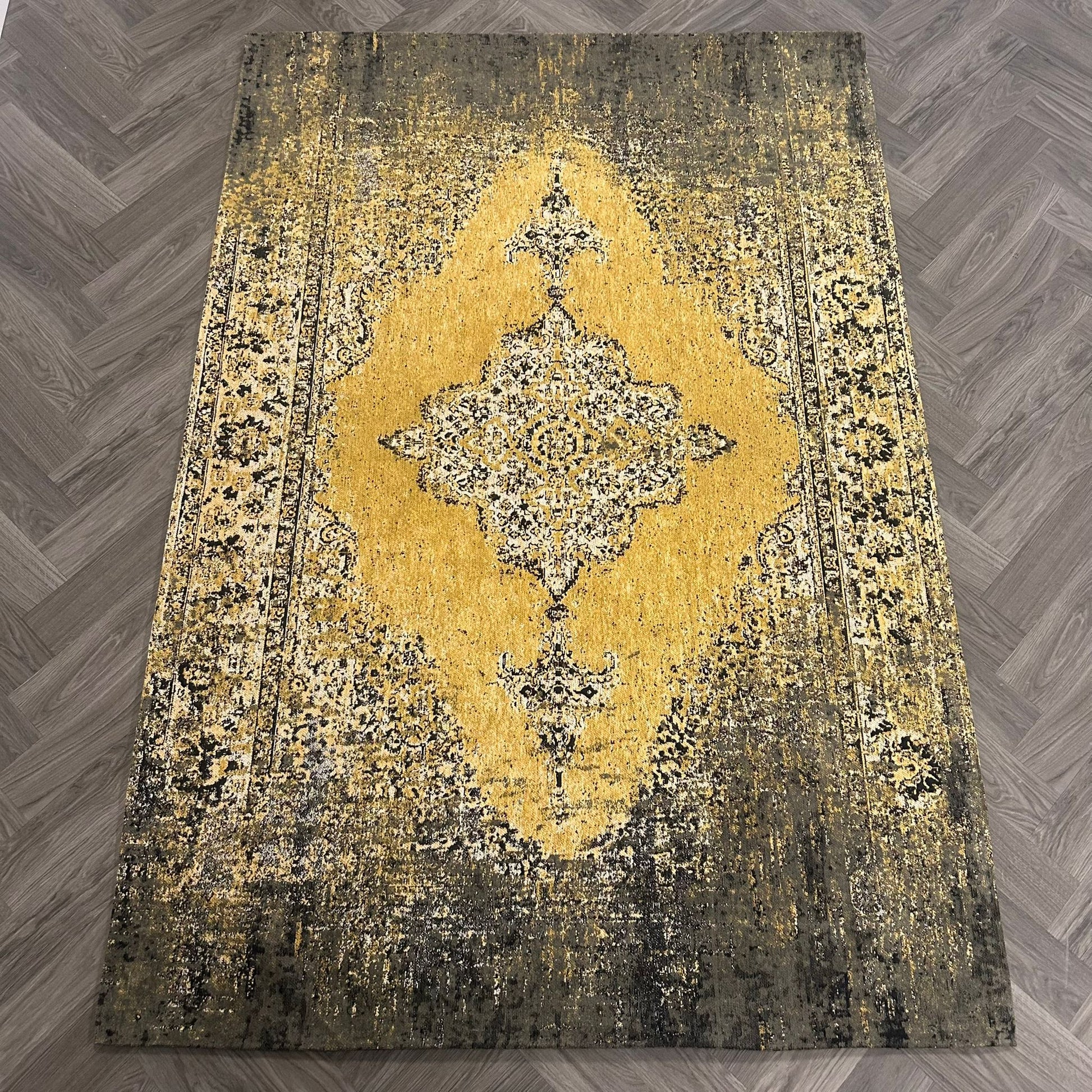 Brinker Carpets Fez Yellow Vloerkleed - 160x240cm - aanzicht 2 - Vloerkleden Koning