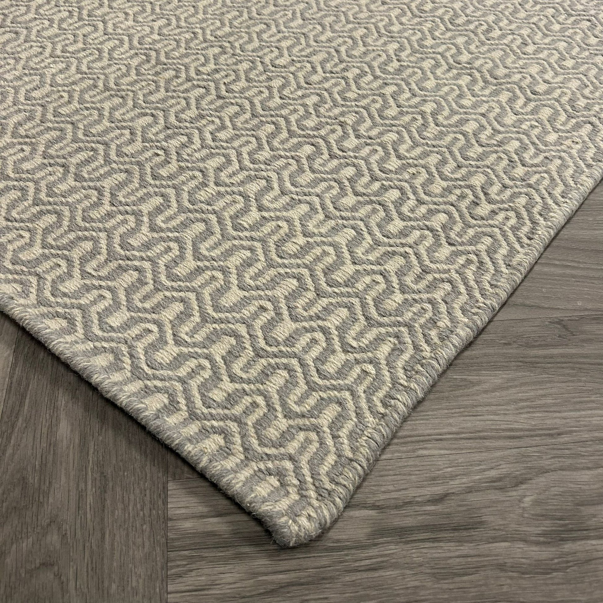 Brinker Carpets Flat Weave Piller 03 Smoke Vloerkleed - 200x280cm - aanzicht 3 - Vloerkleden Koning