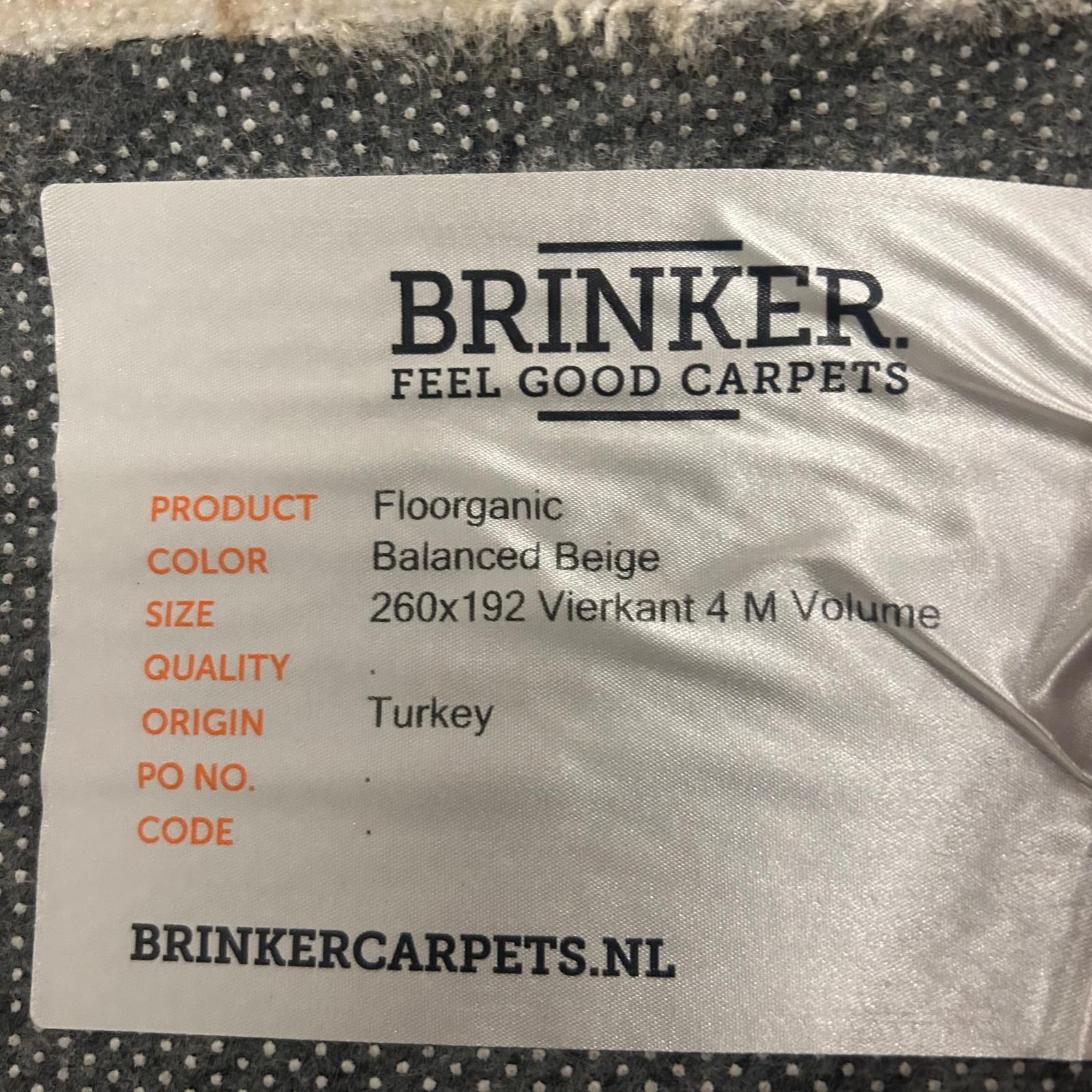 Brinker Carpets Floorganic Beige Vloerkleed - 190x260cm - Vloerkleden Koning