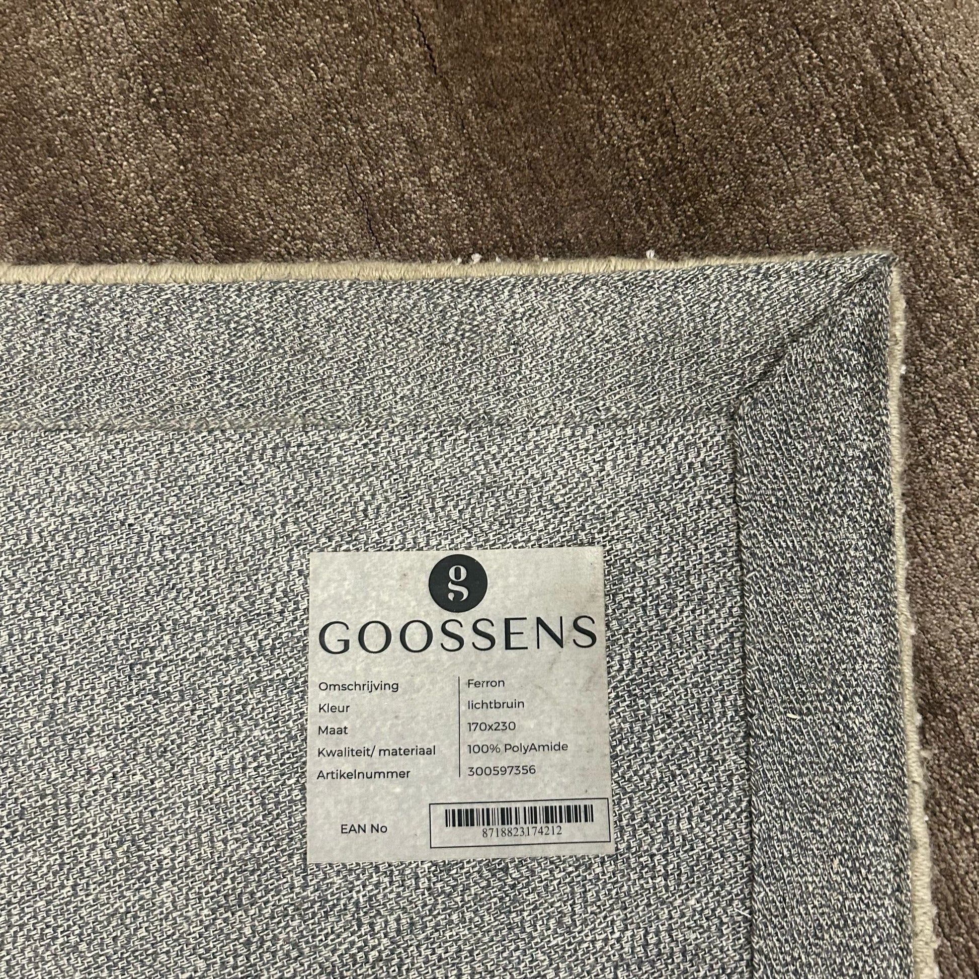 Brinker Carpets Goossens Ferron Lichtbruin Vloerkleed - 170x230cm - Vloerkleden Koning