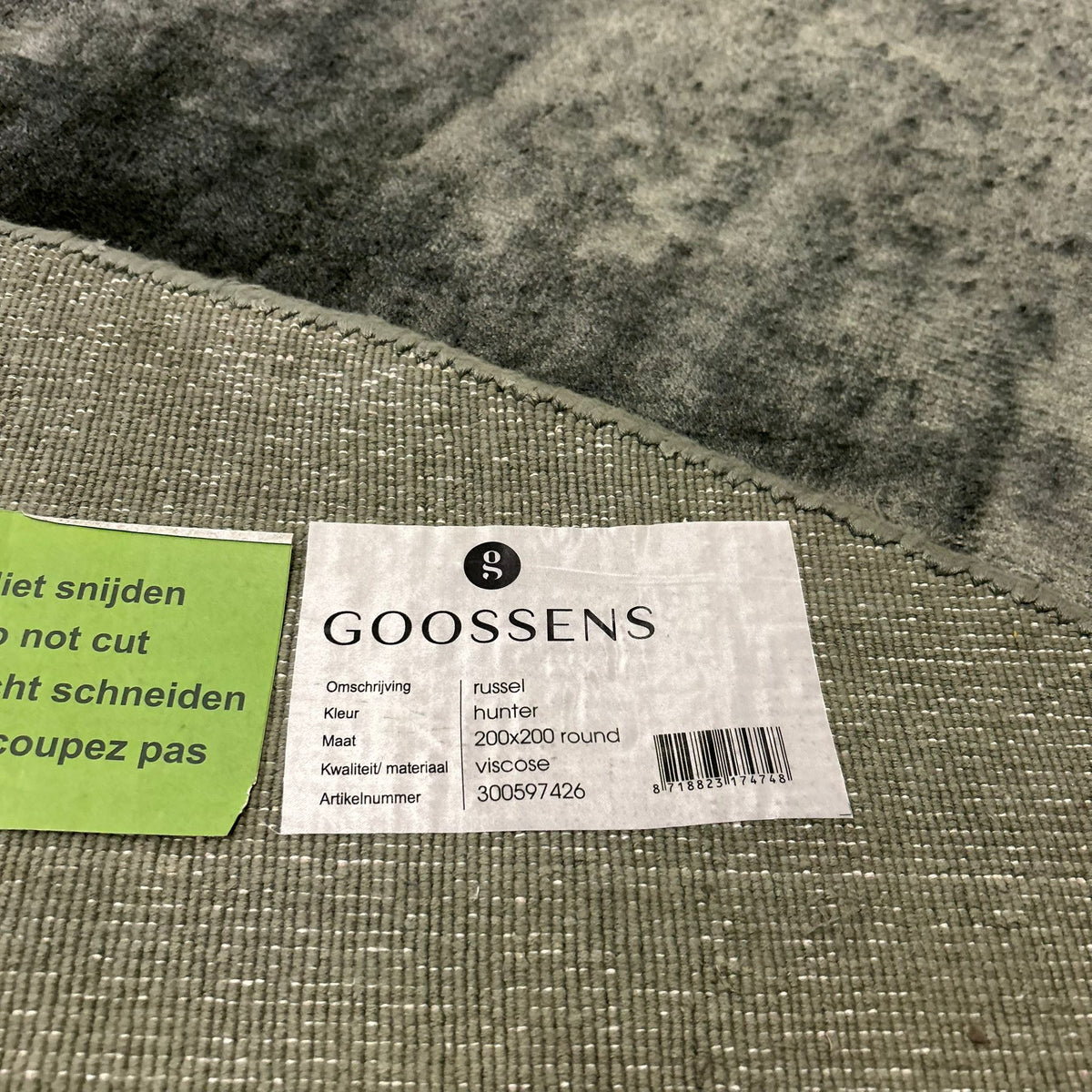 Brinker Carpets Goossens Russel Hunter Vloerkleed - 200x200cm - aanzicht 4 - Vloerkleden Koning