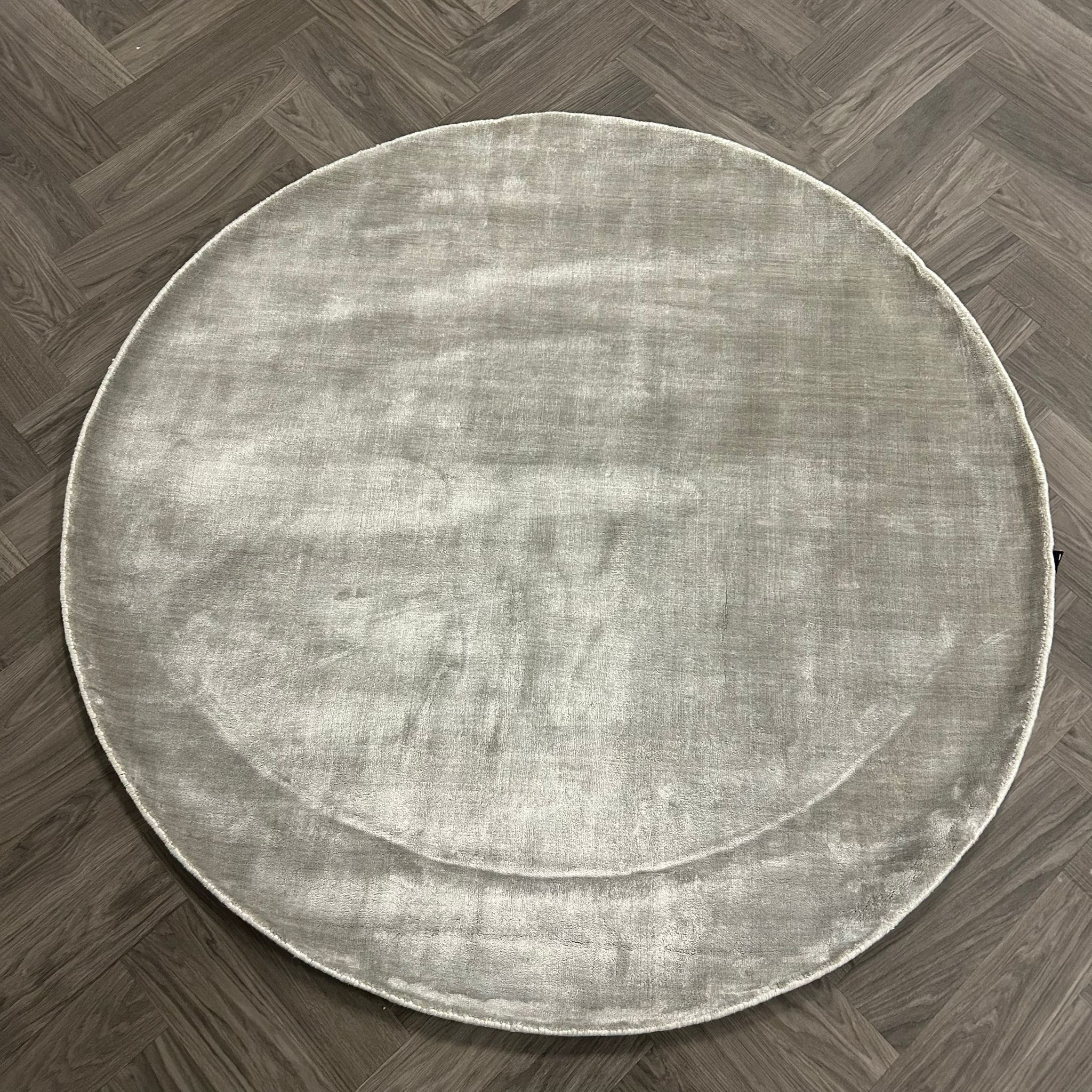 Brinker Carpets Goossens Russel Zilver Vloerkleed - 160x160cm - aanzicht 1 - Vloerkleden Koning