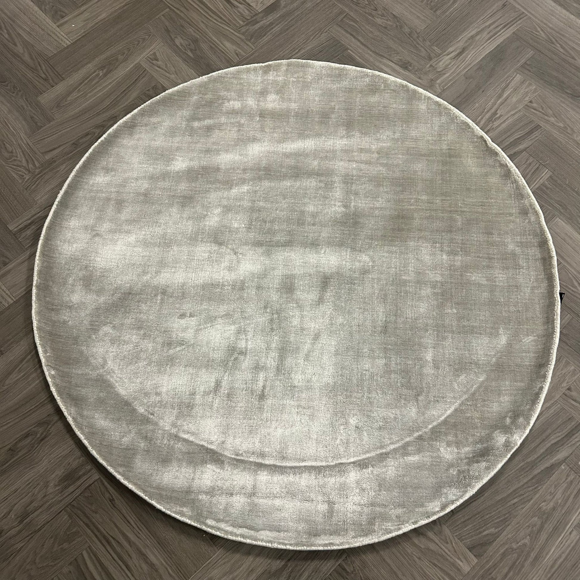 Brinker Carpets Goossens Russel Zilver Vloerkleed - 200x200cm - aanzicht 1 - Vloerkleden Koning