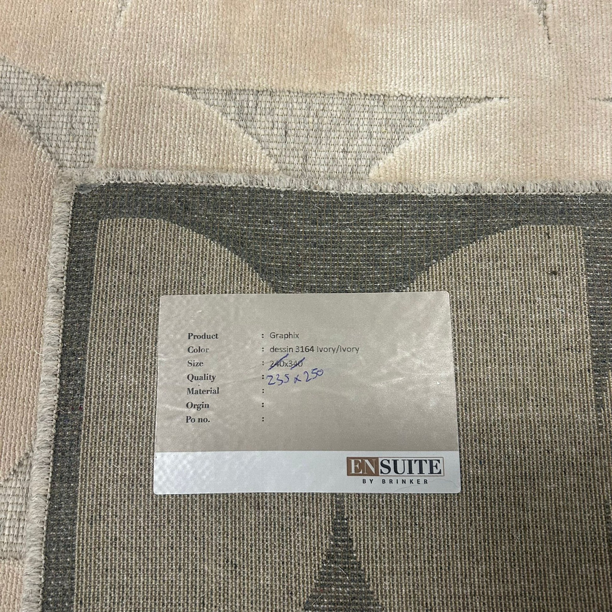 Brinker Carpets Graphix Dessin 3164 Ivory Vloerkleed - 235x250cm - Vloerkleden Koning