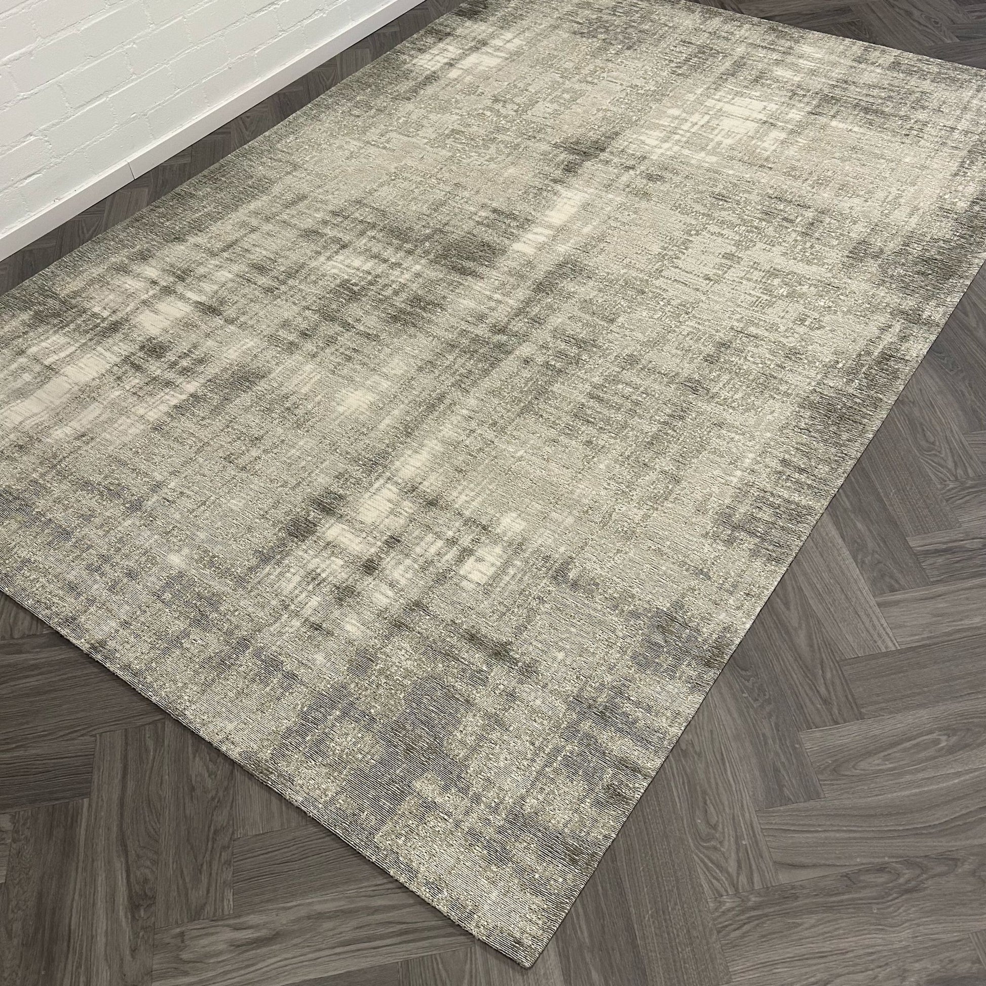 Brinker Carpets Grunge Silver Vloerkleed - 170x225cm - aanzicht 1 - Vloerkleden Koning
