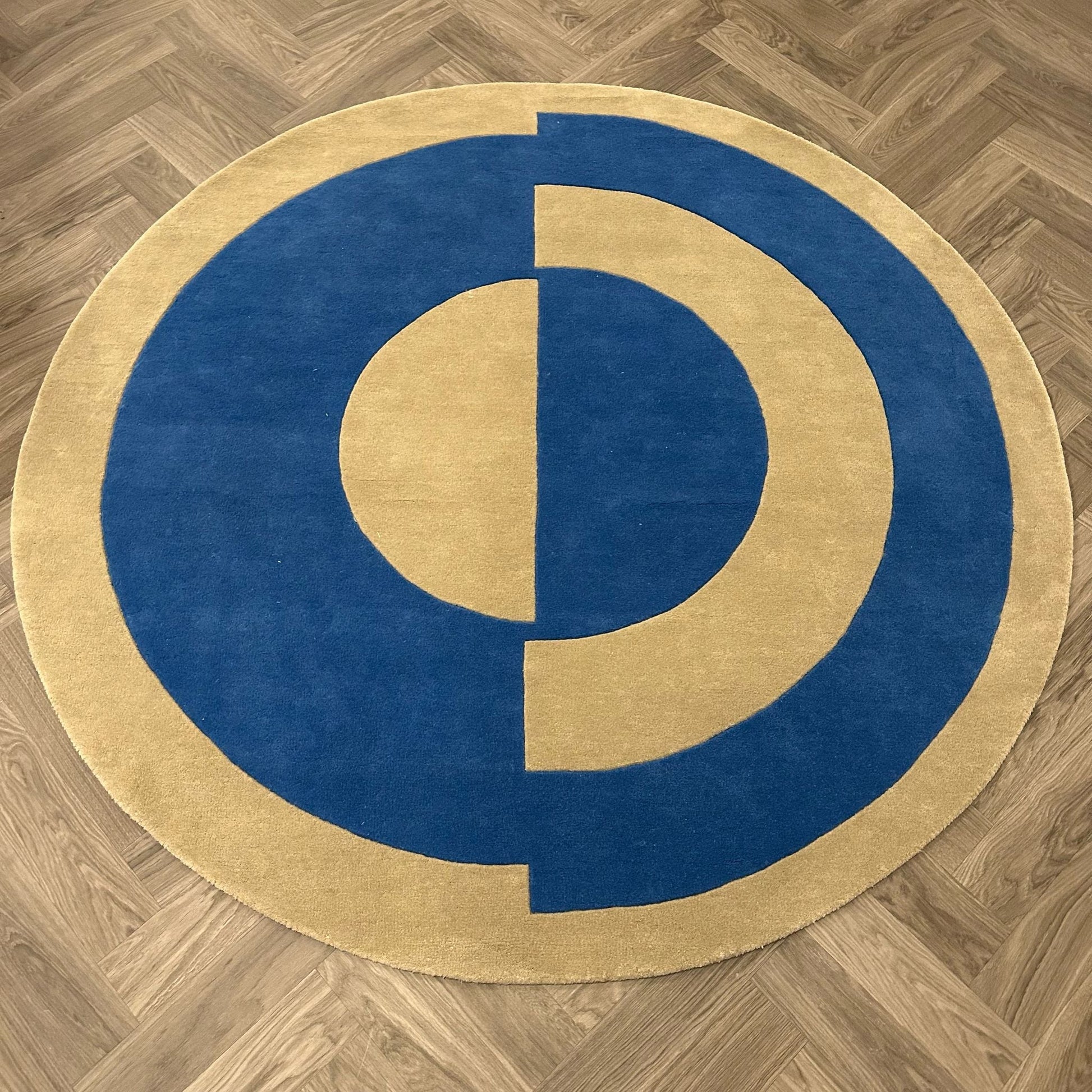 Brinker Carpets Handtuffed Blue Gardenia Vloerkleed - 200x200cm - Vloerkleden Koning