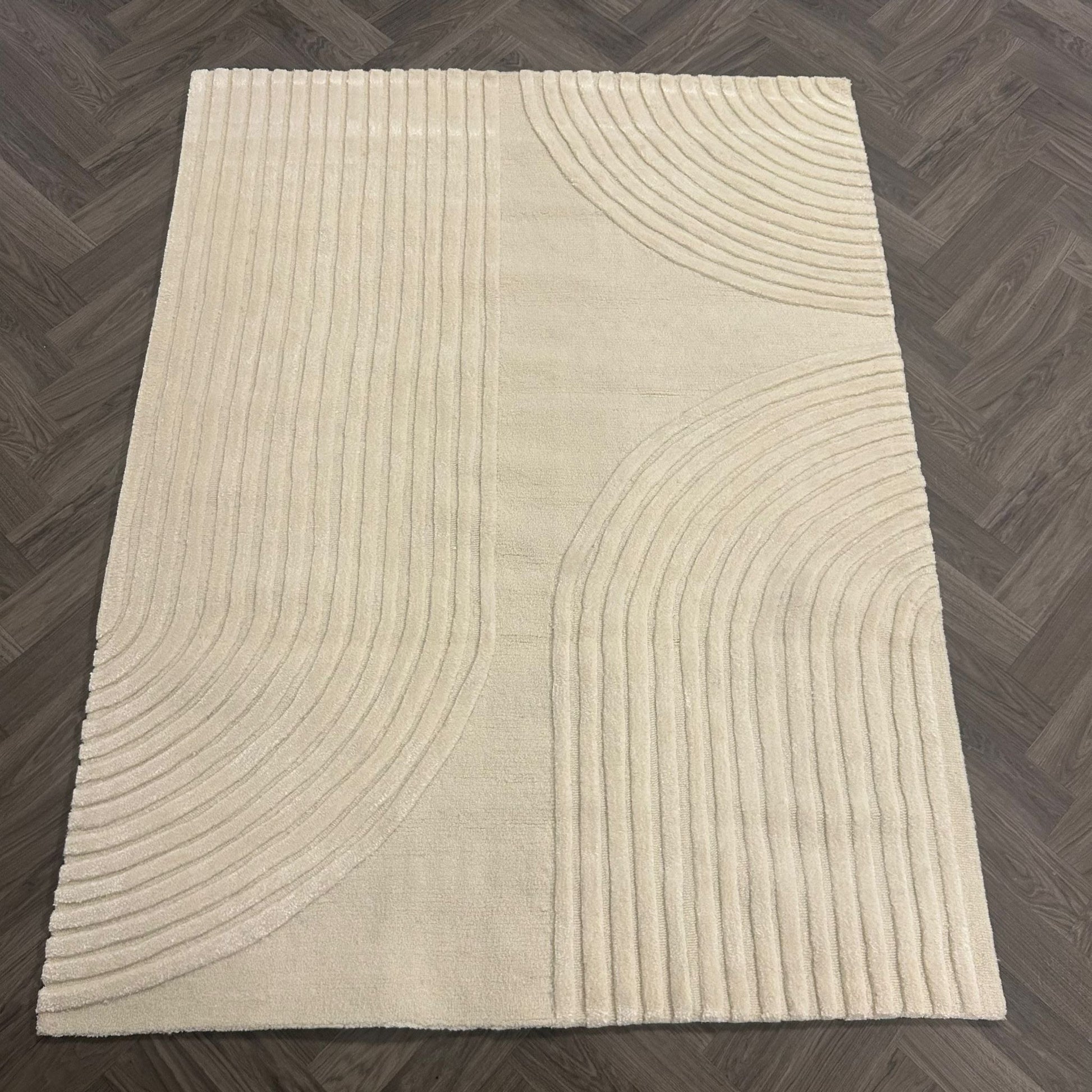 Brinker Carpets Japandi 22010 White Vloerkleed - 170x240cm - aanzicht 1 - Vloerkleden Koning