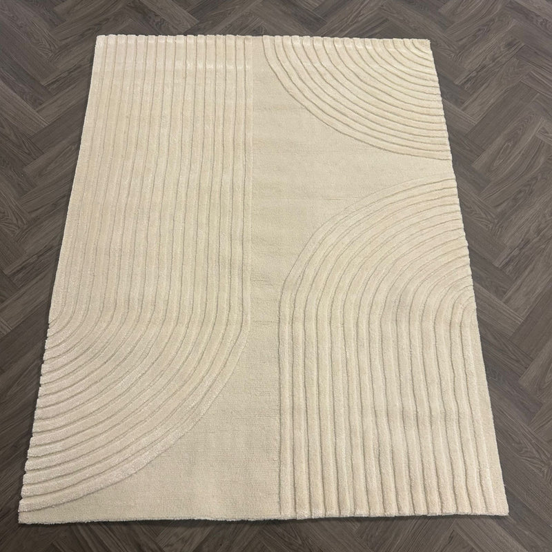 Brinker Carpets Japandi 22010 White Vloerkleed - 170x240cm - aanzicht 1 - Vloerkleden Koning