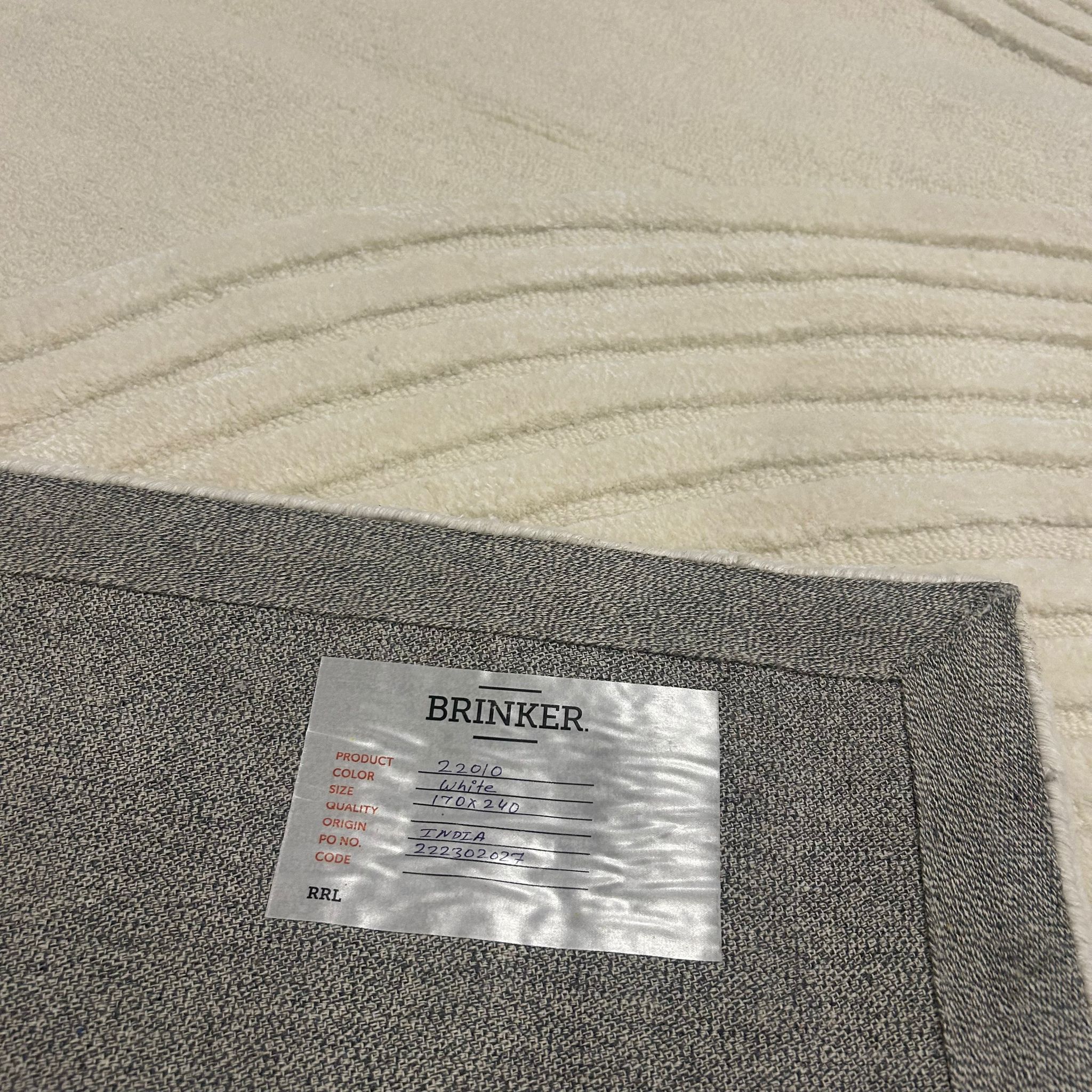 Brinker Carpets Japandi 22010 White Vloerkleed - 170x240cm - Vloerkleden Koning