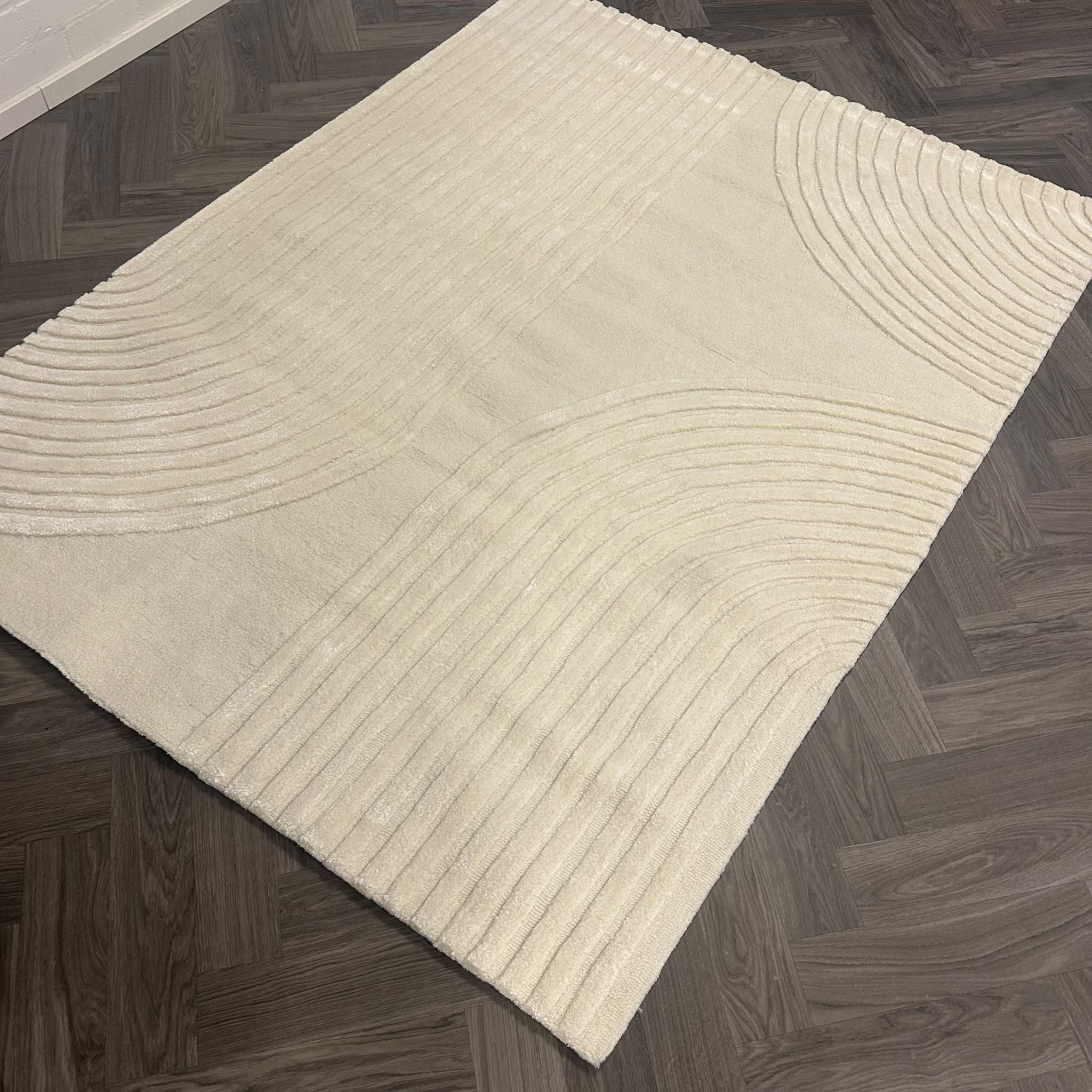 Brinker Carpets Japandi 22010 White Vloerkleed - 170x240cm - Vloerkleden Koning