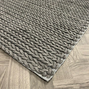 Brinker Carpets Kabel Antracite/Melé Vloerkleed - 190x220cm - Vloerkleden Koning