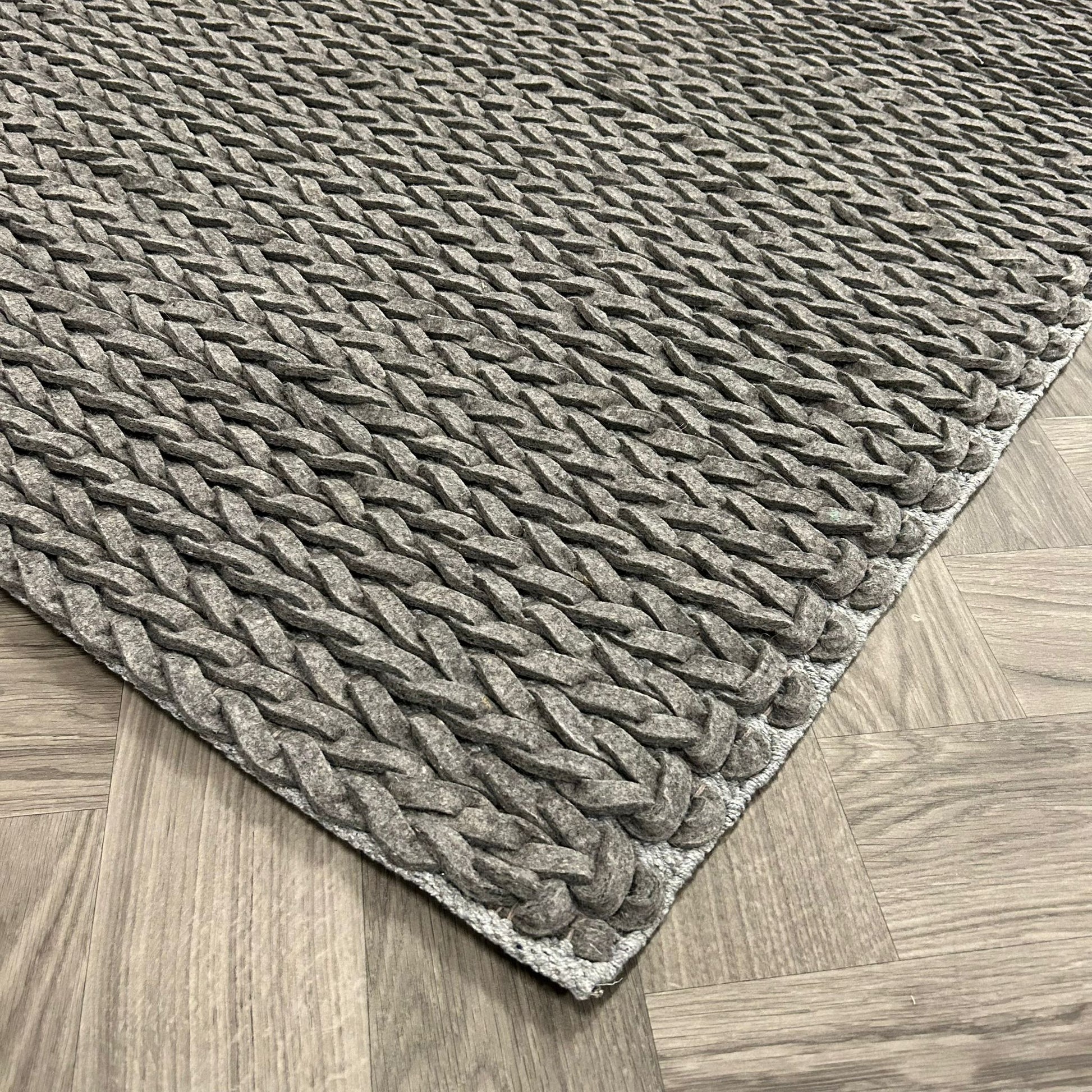 Brinker Carpets Kabel Antracite/Melé Vloerkleed - 190x220cm - Vloerkleden Koning