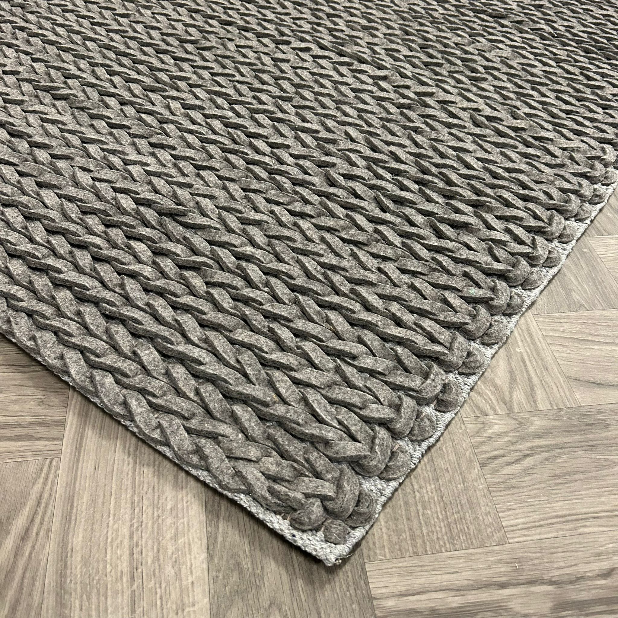 Brinker Carpets Kabel Antracite/Melé Vloerkleed - 190x220cm - Vloerkleden Koning